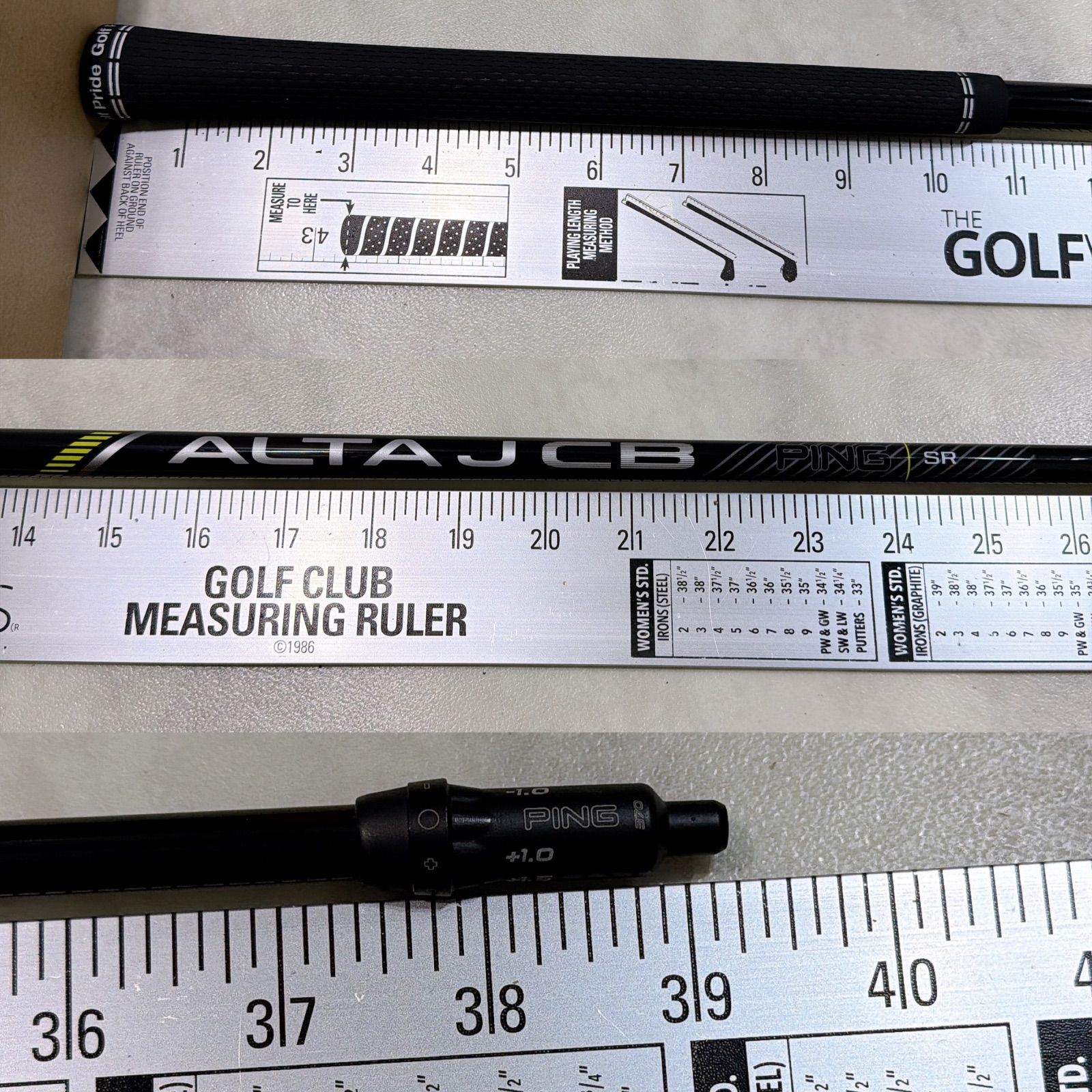 PINGシャフトALTA JCB BLACK ブラック シャフト 4UT用フレックスSR