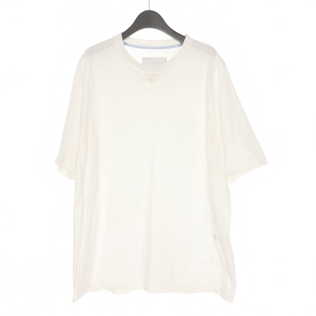 FUMITO GANRYU フミトガンリュウ　シャツ　半袖　ホワイト　白 フミトガンリュウ FUMITO GANRYU TAPED T-SHIRT コットン ショート