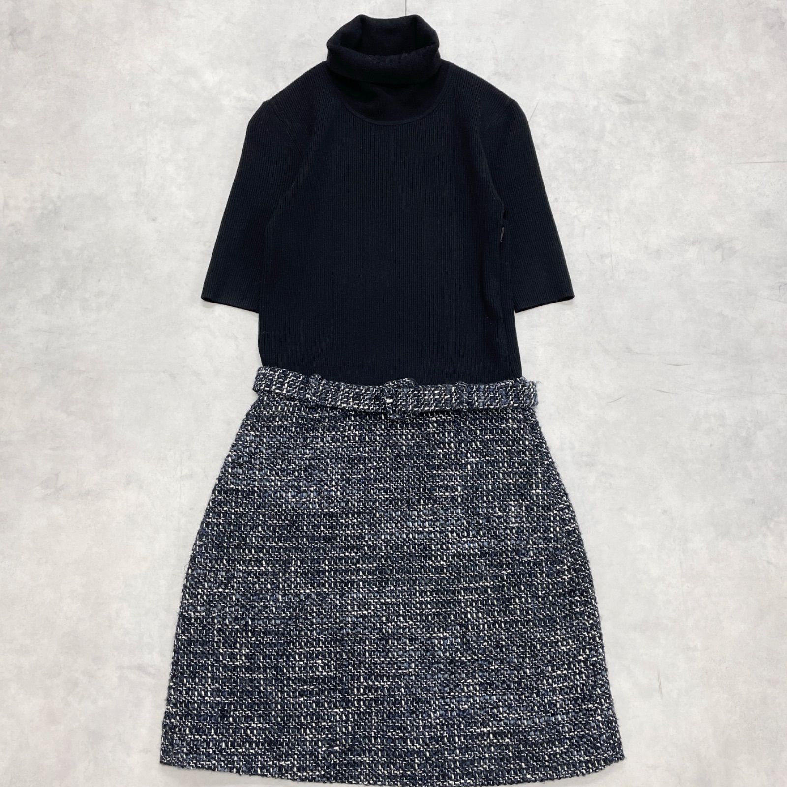 Theory セオリー 2022 KNIT COMBO DRESS ニットコンボドレス