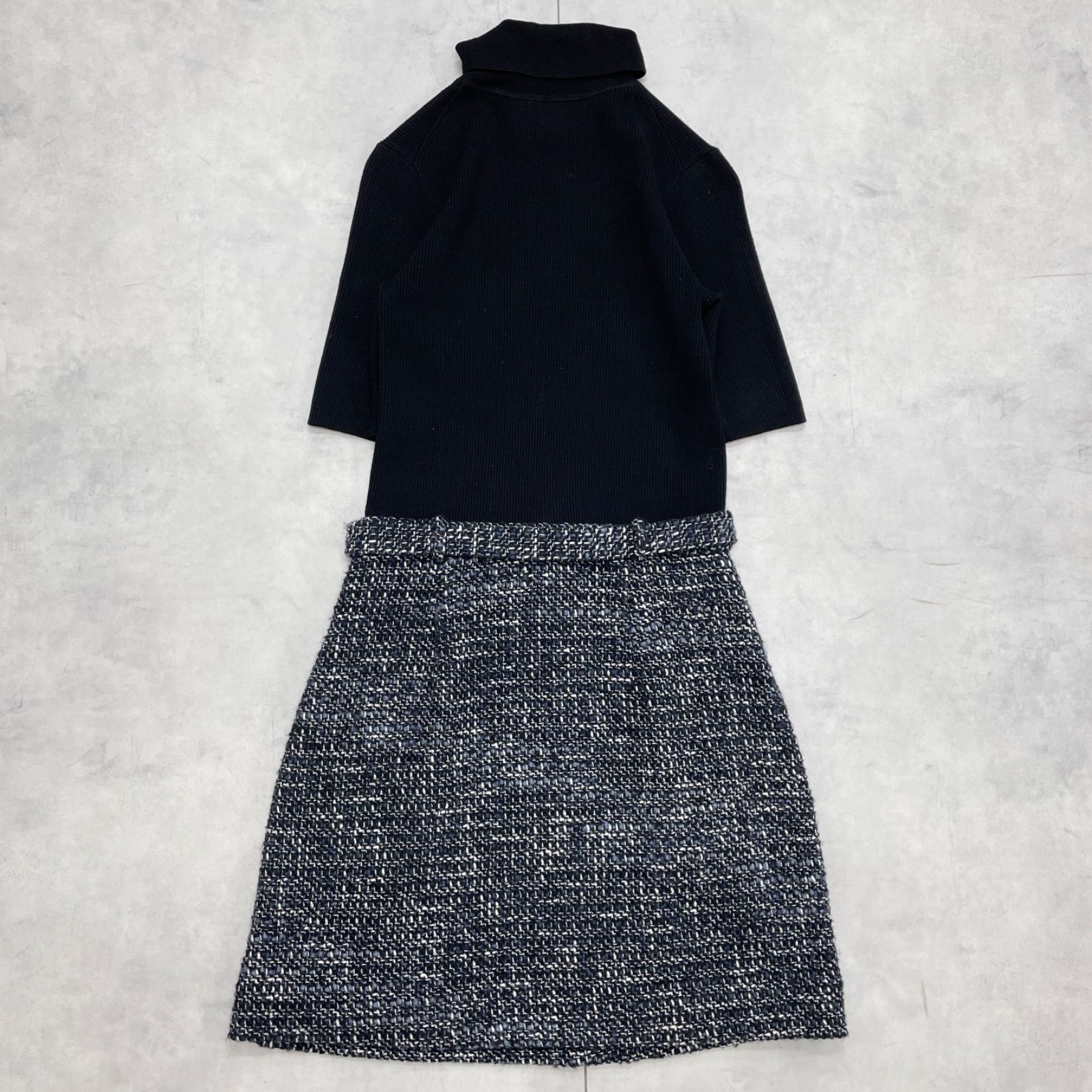 新品タグ付き　Theory セオリー ニットコンボドレス ワンピース　ブラック Theory セオリー 2022 KNIT COMBO DRESS ニットコンボドレス