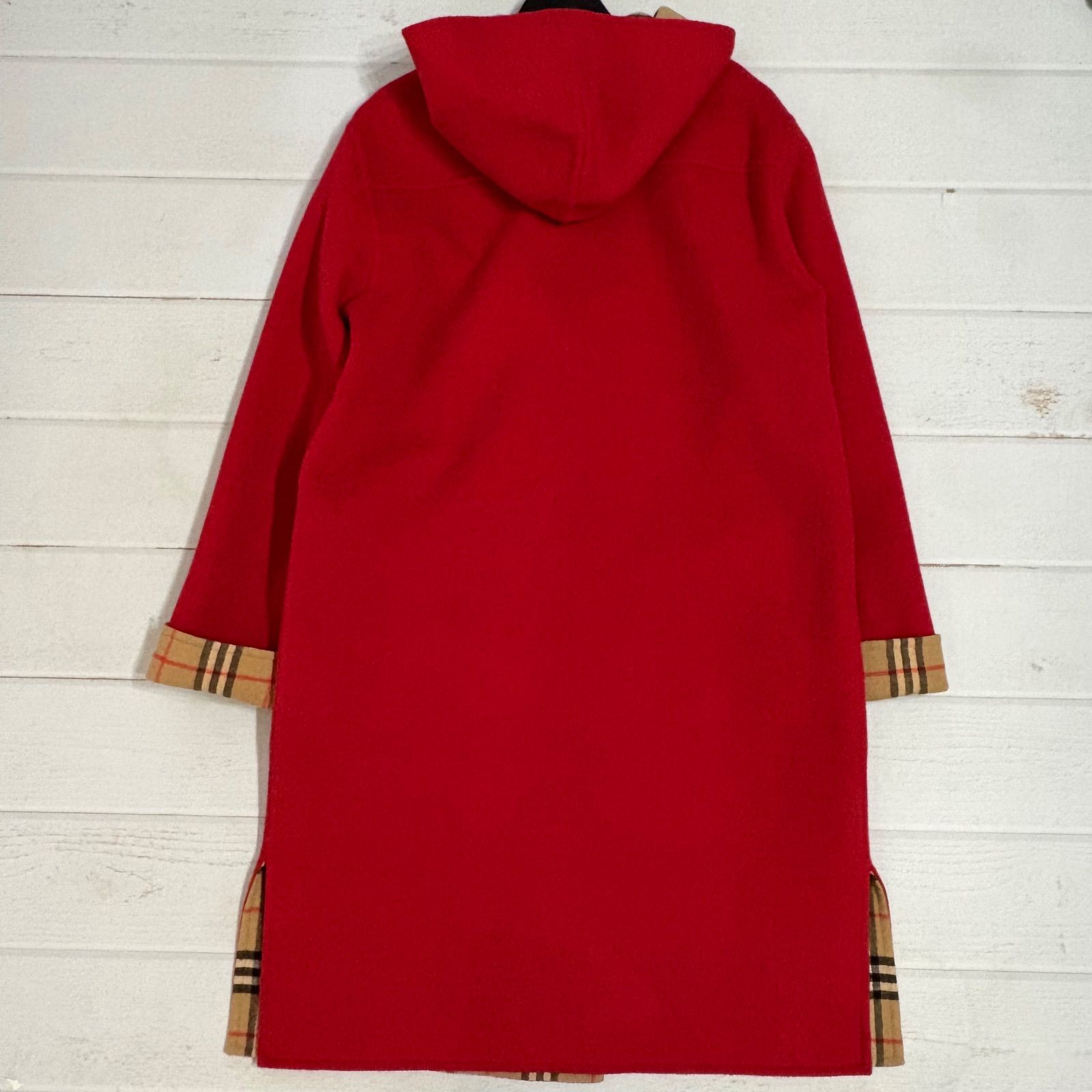 希少 バーバリー Burberry カシミヤ ウール ダブルフェイス ロング