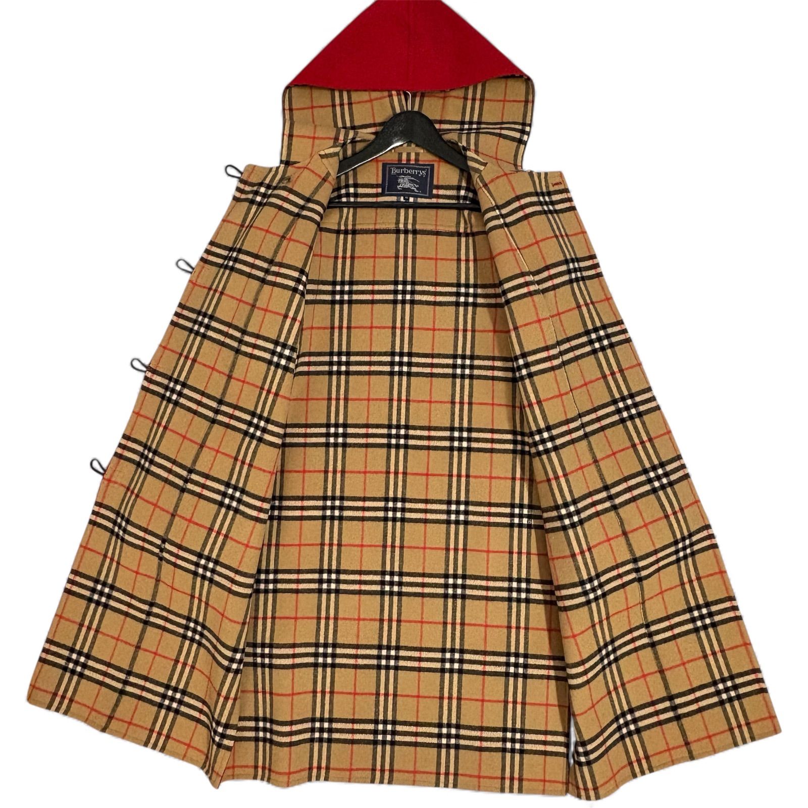 未使用級♡バーバリー　カシミヤ　ウール　ダブルフェイス　コート　ノバチェック 希少 バーバリー Burberry カシミヤ ウール ダブルフェイス ロング