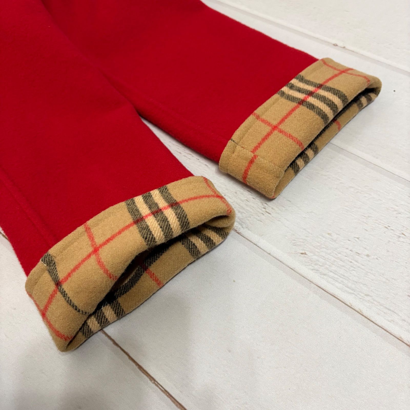 希少 バーバリー Burberry カシミヤ ウール ダブルフェイス ロング
