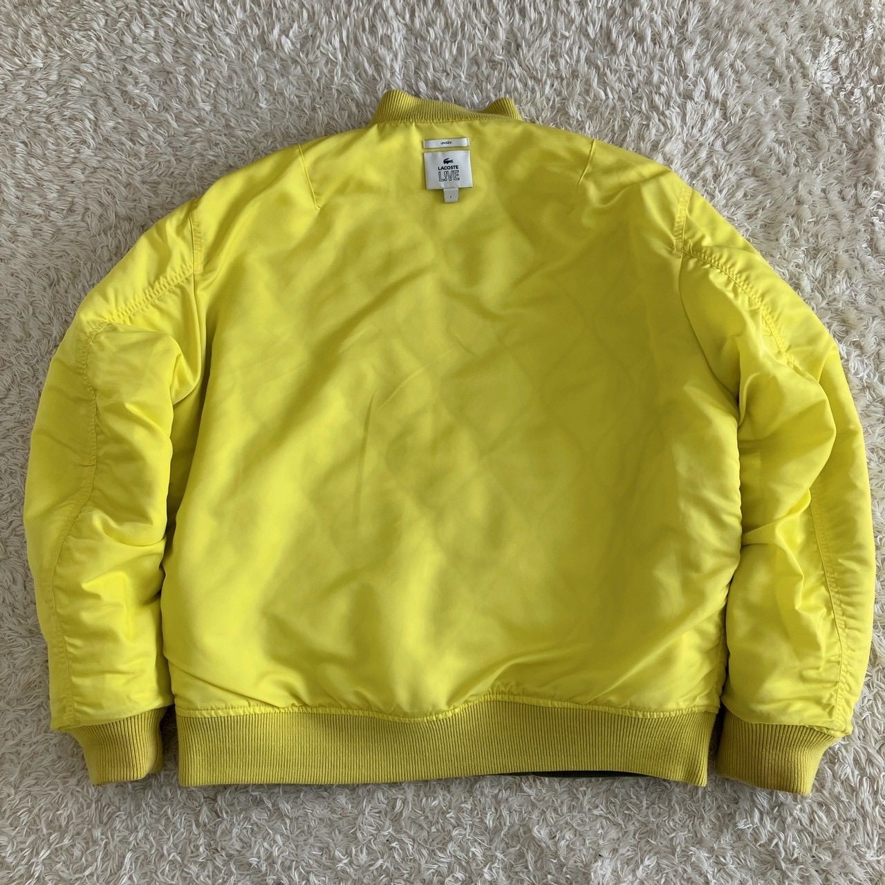 美品！LACOSTE L!VE ラコステ MA-1 キルティングジャケット