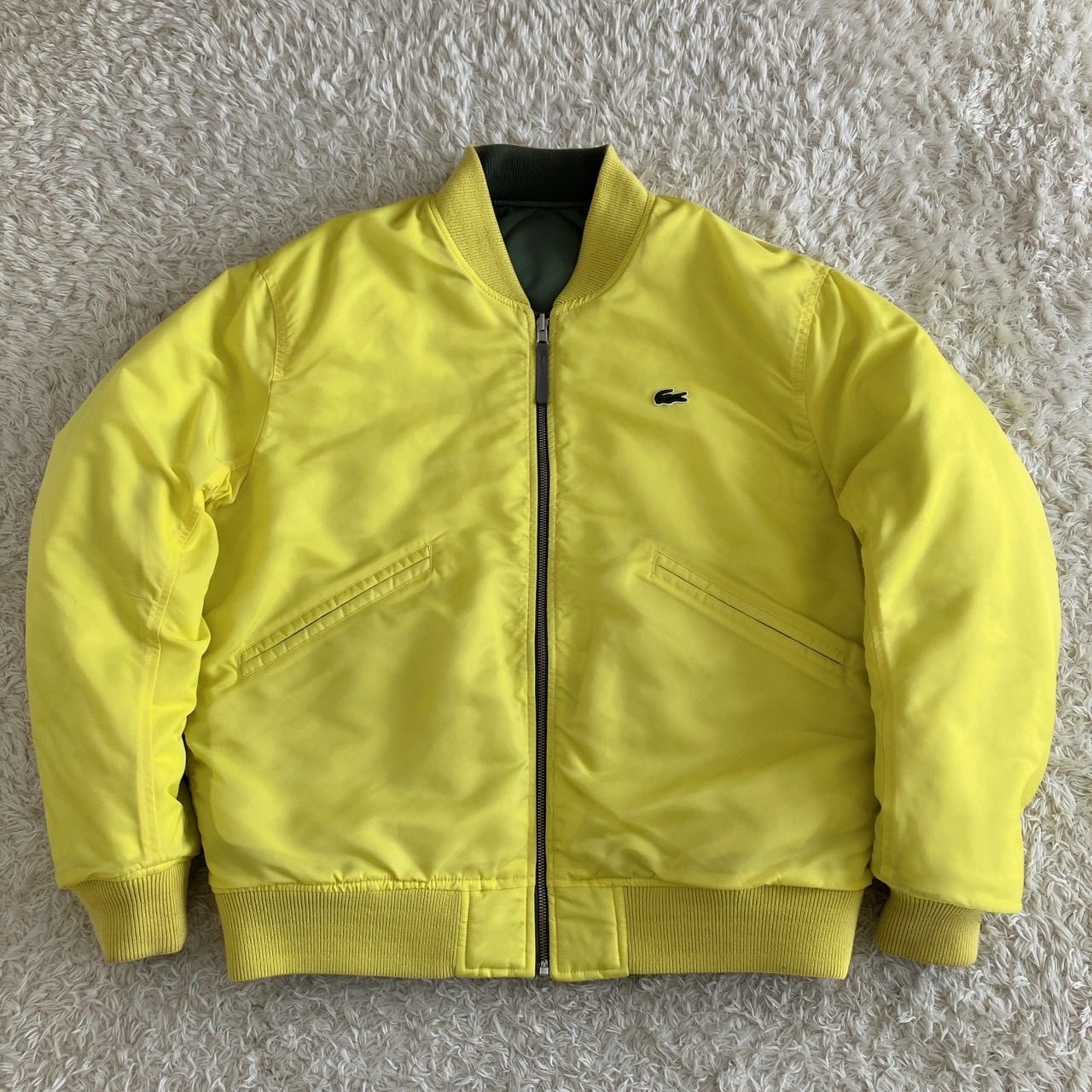 美品！LACOSTE L!VE ラコステ MA-1 キルティングジャケット