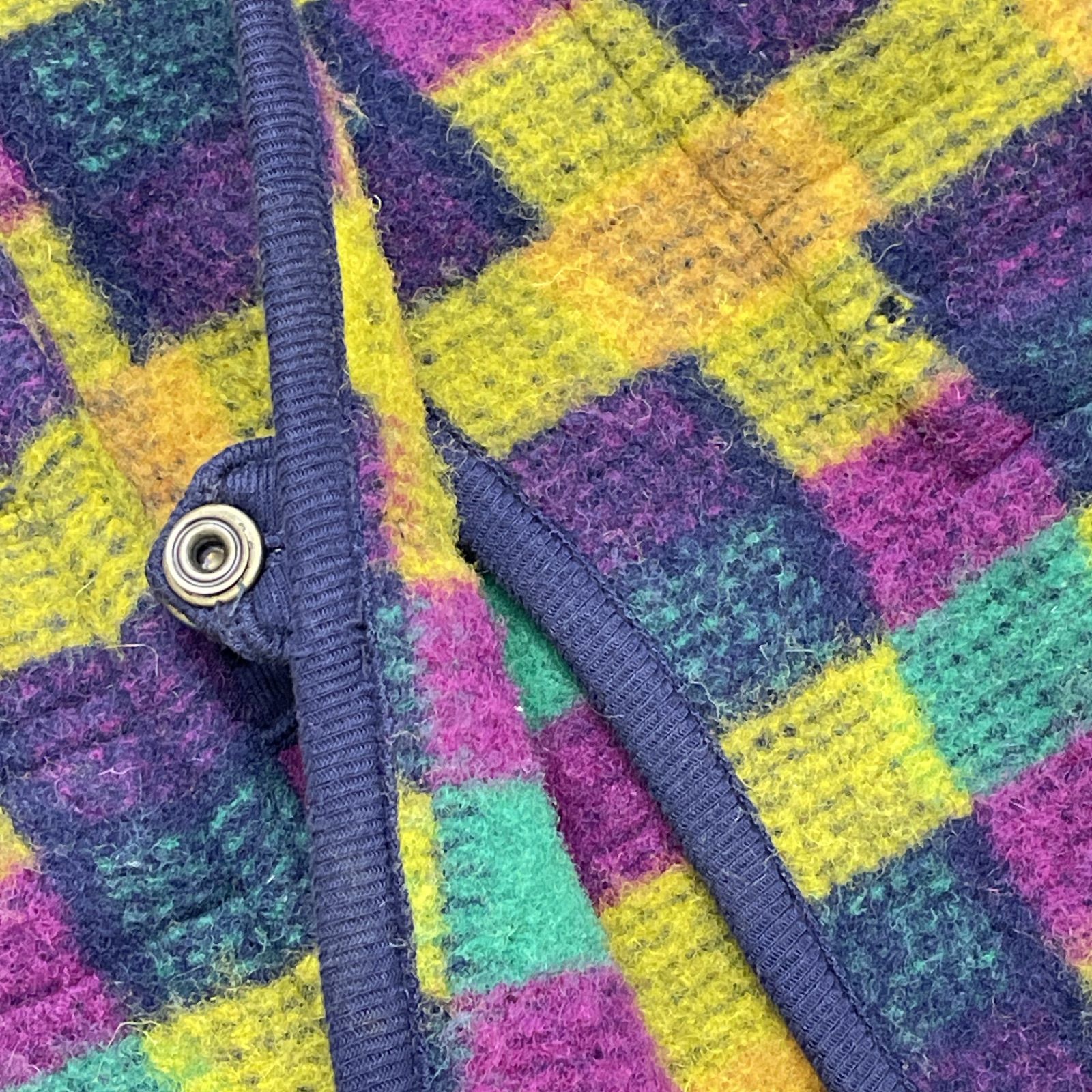 MISSONI ミッソーニ コート チェック柄 総柄 ハイネック ウール マルチ