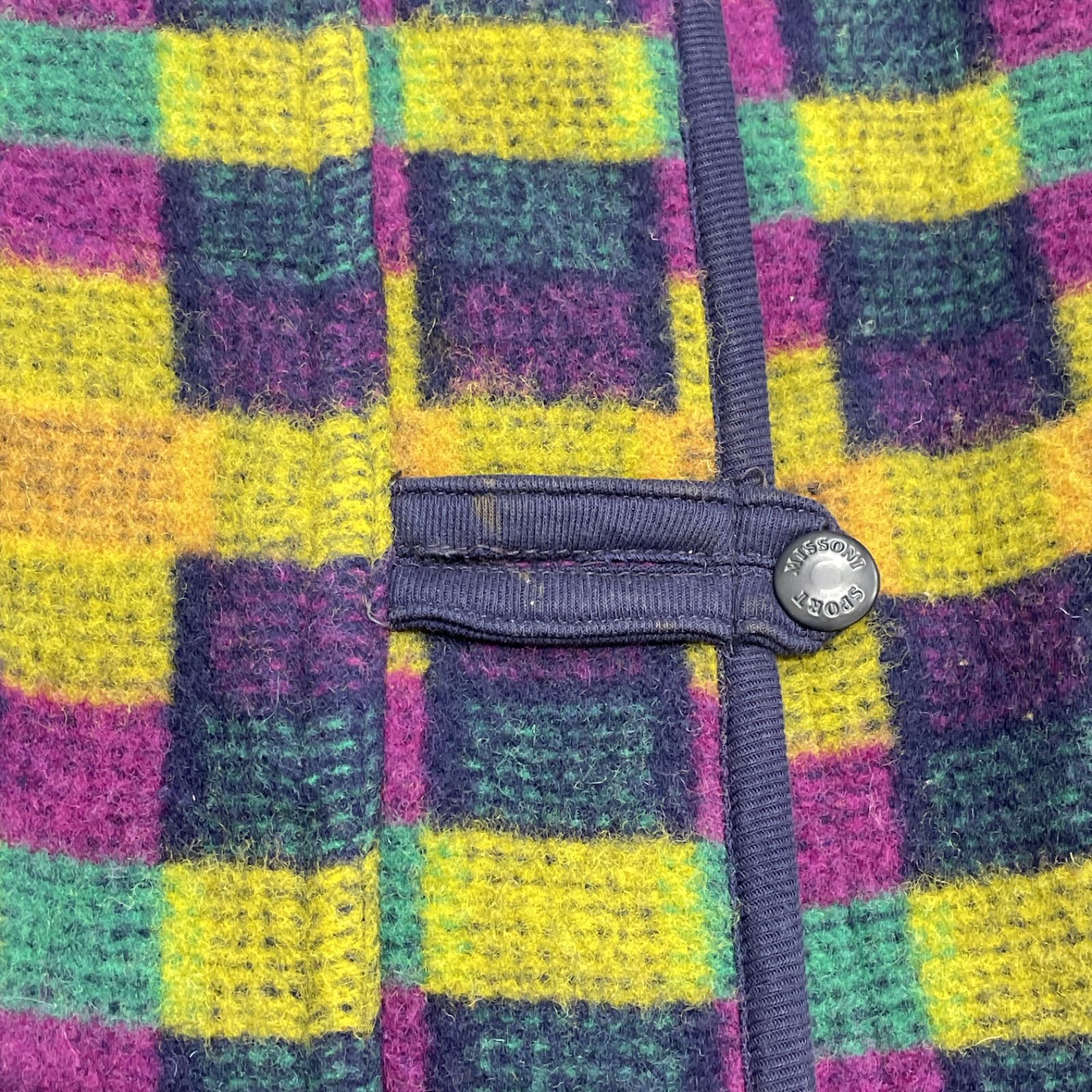 ミッソーニ MISSONI イタリア製 マルチカラー ウールコート MISSONI 