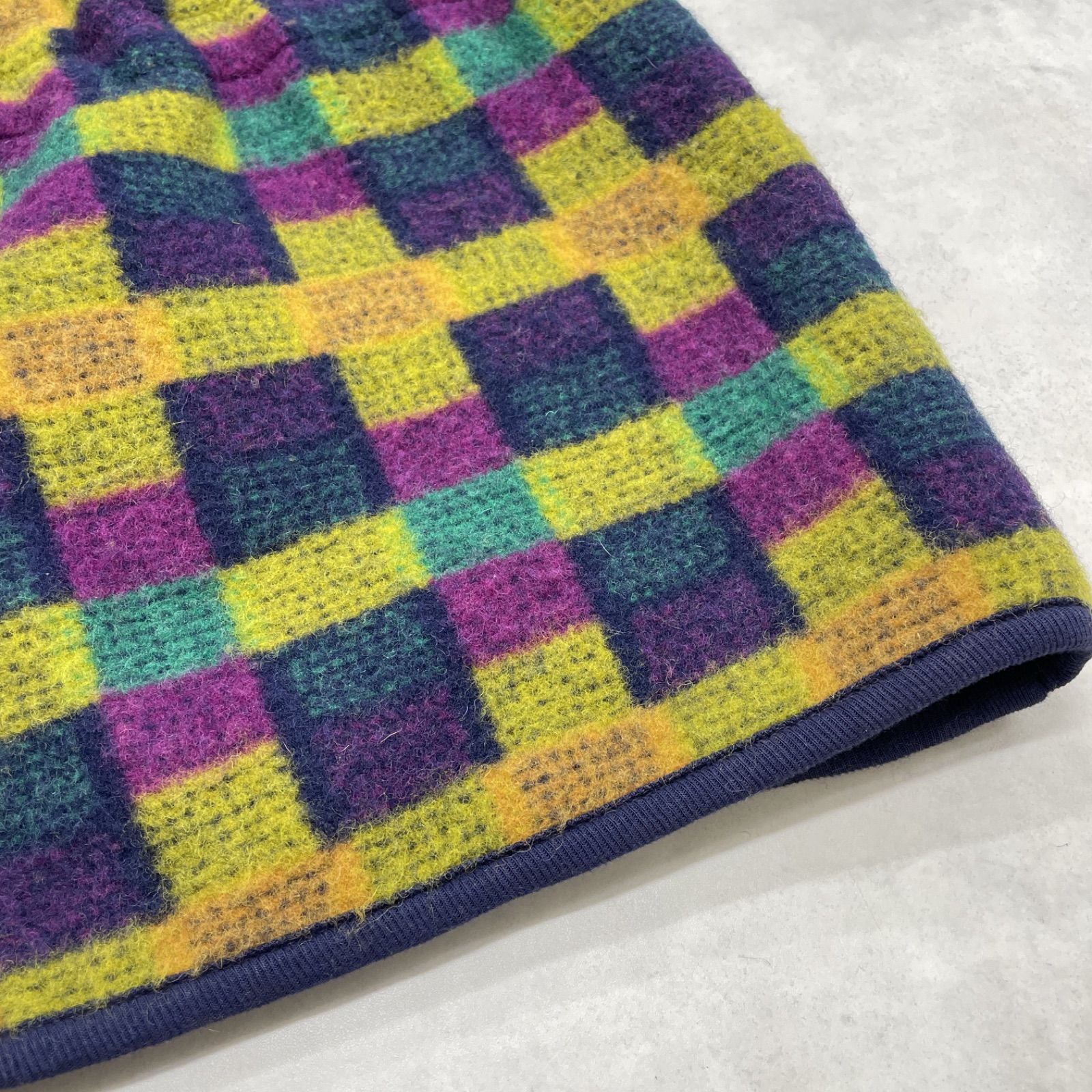 MISSONI ミッソーニ コート チェック柄 総柄 ハイネック ウール マルチ
