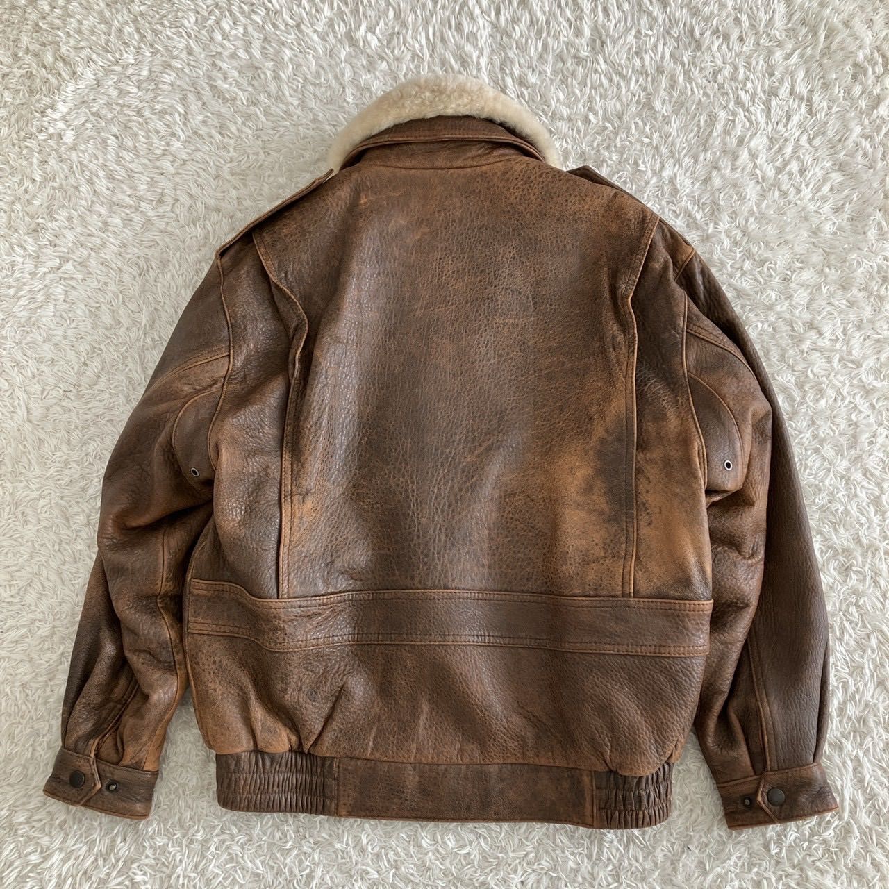 ① vintage ヴィンテージ G-1 A-2フライトレザージャケット ムートン