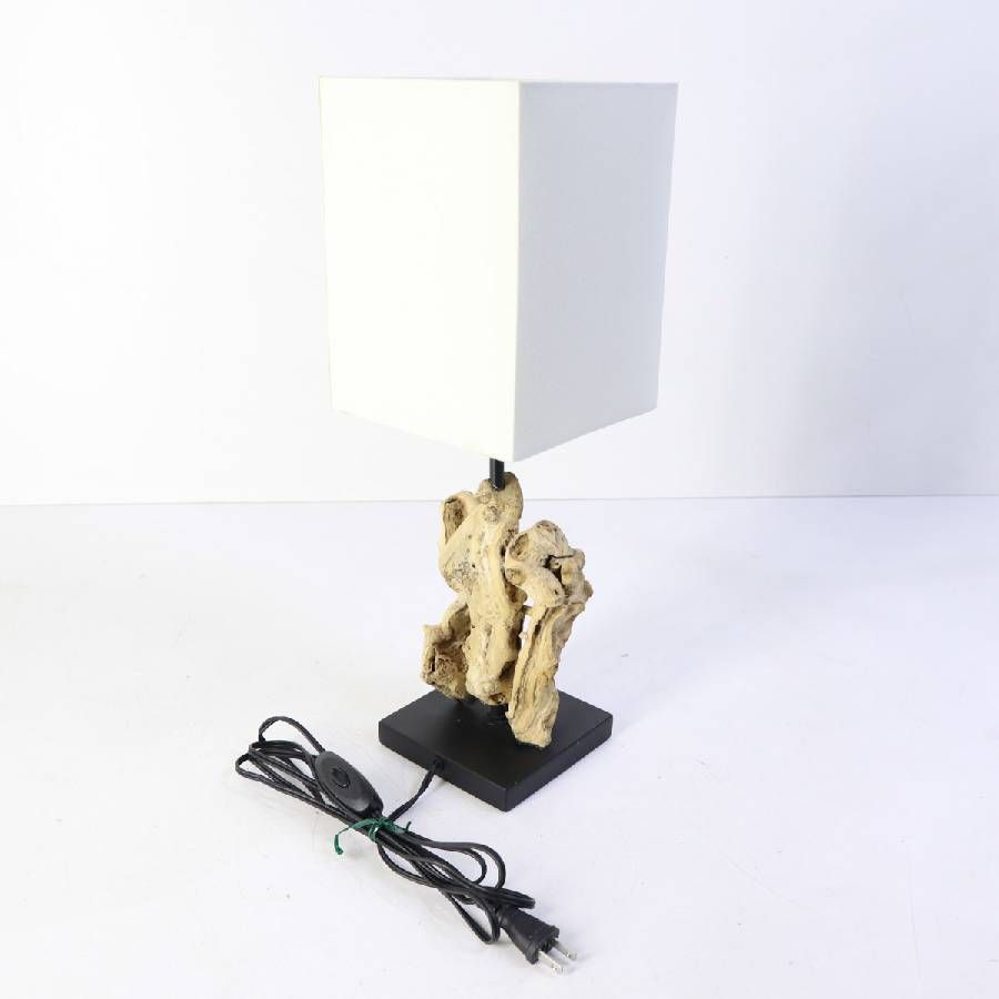 モデルルーム 流木 テーブルランプ 卓上照明 アジアン リゾート 321 v 15 展示照明 カフェ風ライト