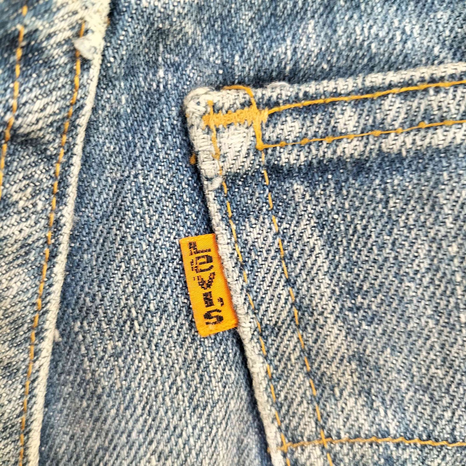リーバイス Levis 81年5月製 ボタン裏6 オレンジタブ SCOVILLジップ