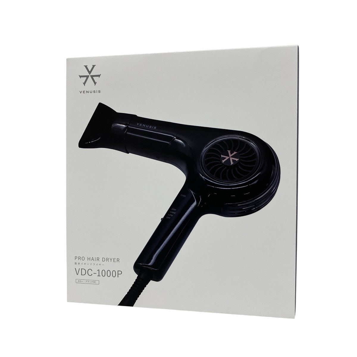 VENUSiS VDC-1000 P 遠赤イオン ドライヤー ブラック 家電 ♥ 開封済
