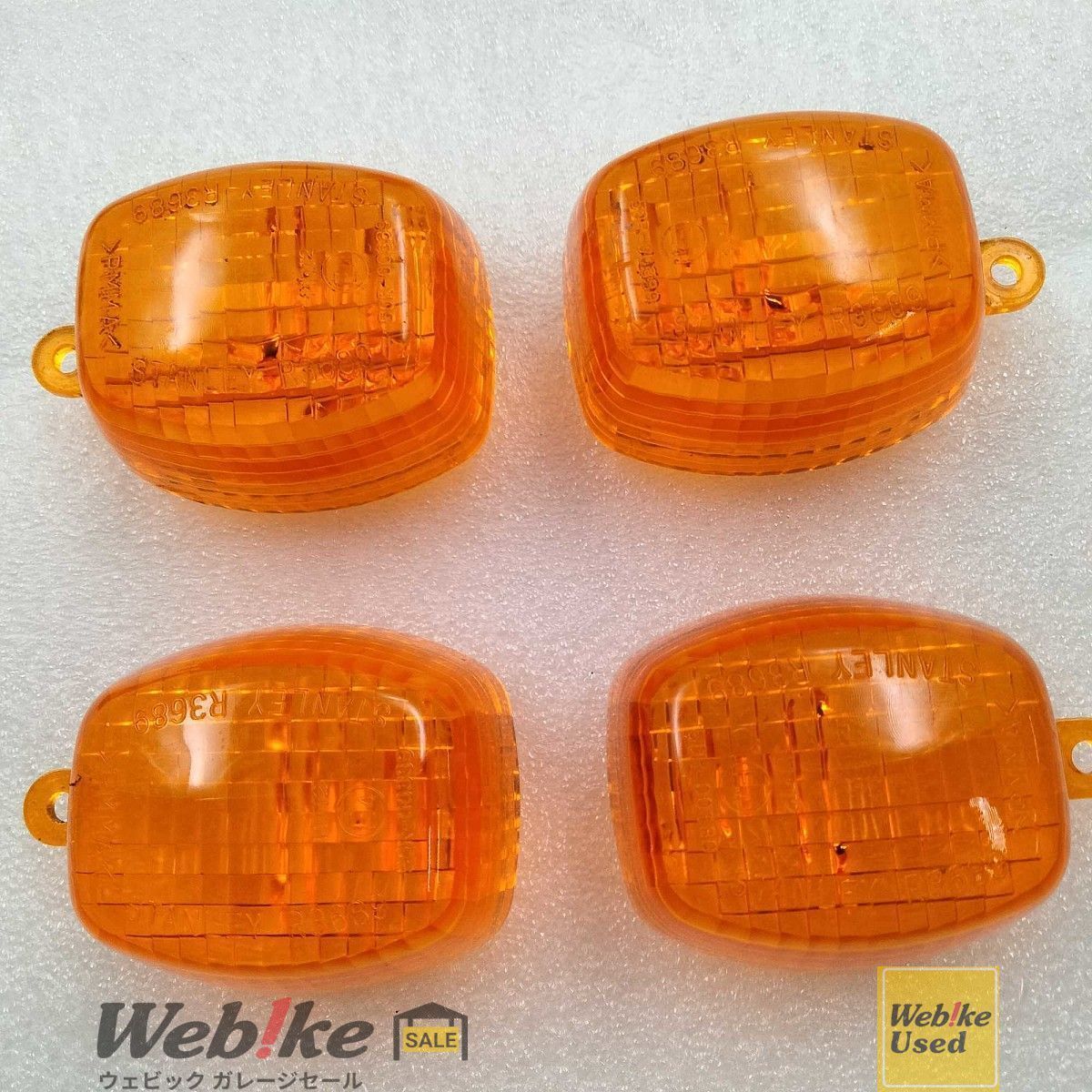 カワサキ純正中古パーツ ZX-12R ウインカーレンズ 4個セット 23048