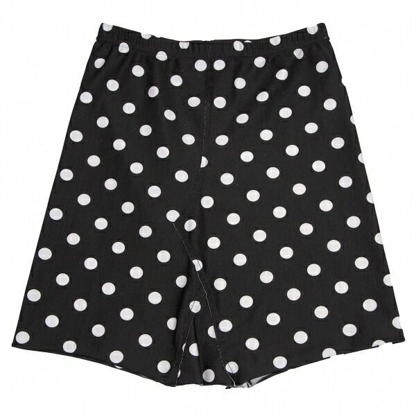 コムデギャルソンCOMME des GARCONS 切替ポリドットミニスカート 黒白XS