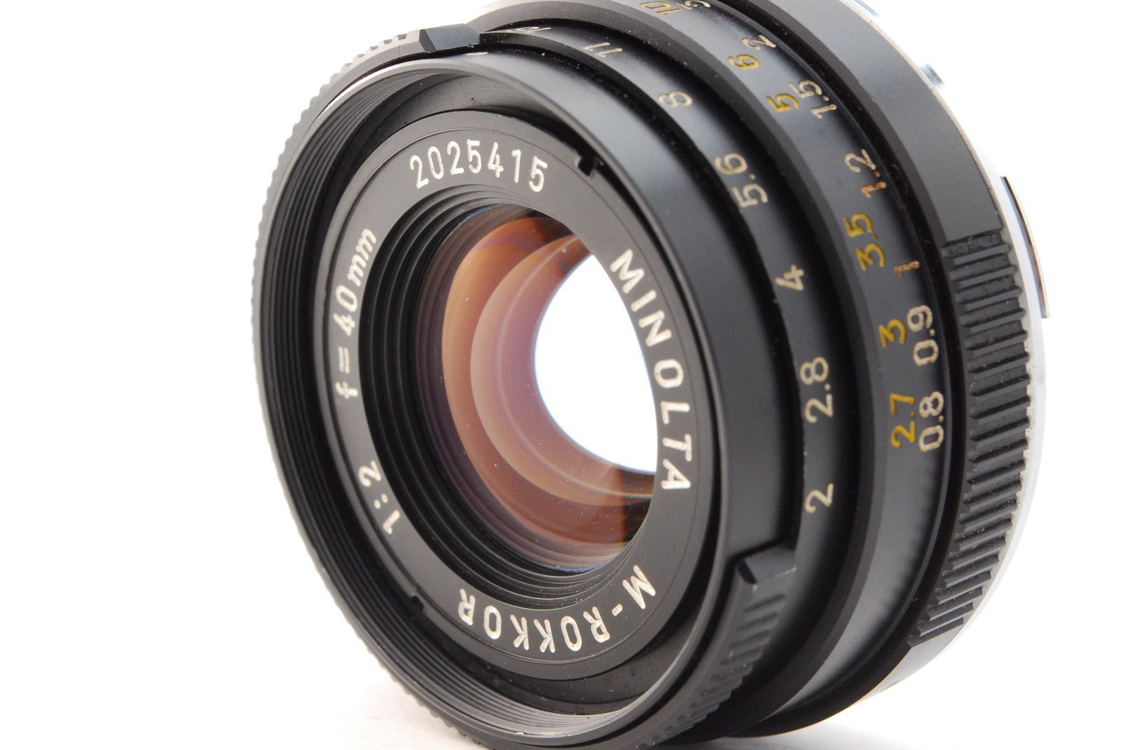 ミノルタ レンズ MINOLTA M ROKKOR 40mm f/2 Lens Leica M Mount