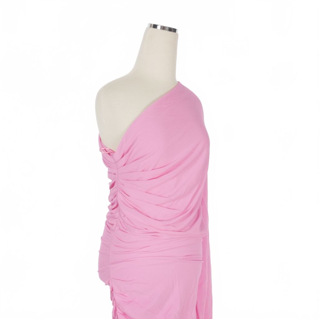 【中古】ディースクエアード DSQUARED2 23AW レーヨン タイトワンピース ドレス アシンメトリー XS ピンク S72CV0260 ディースクエアード DSQUARED2 23AW レーヨン タイトワンピース ドレス