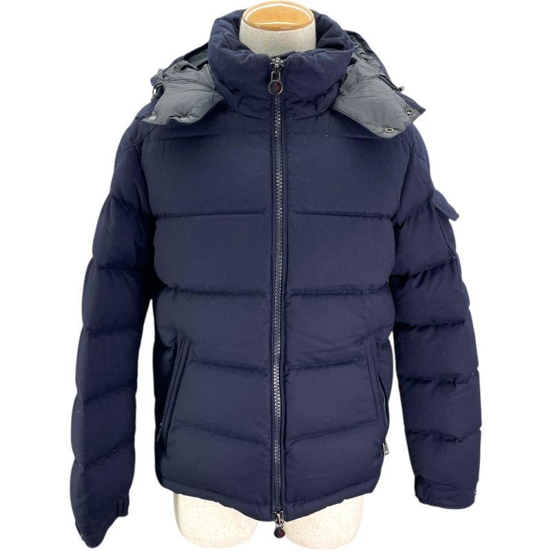 モンクレール MONCLER MONTGENEVRE ネイビー ウール メンズ ダウンジャケット