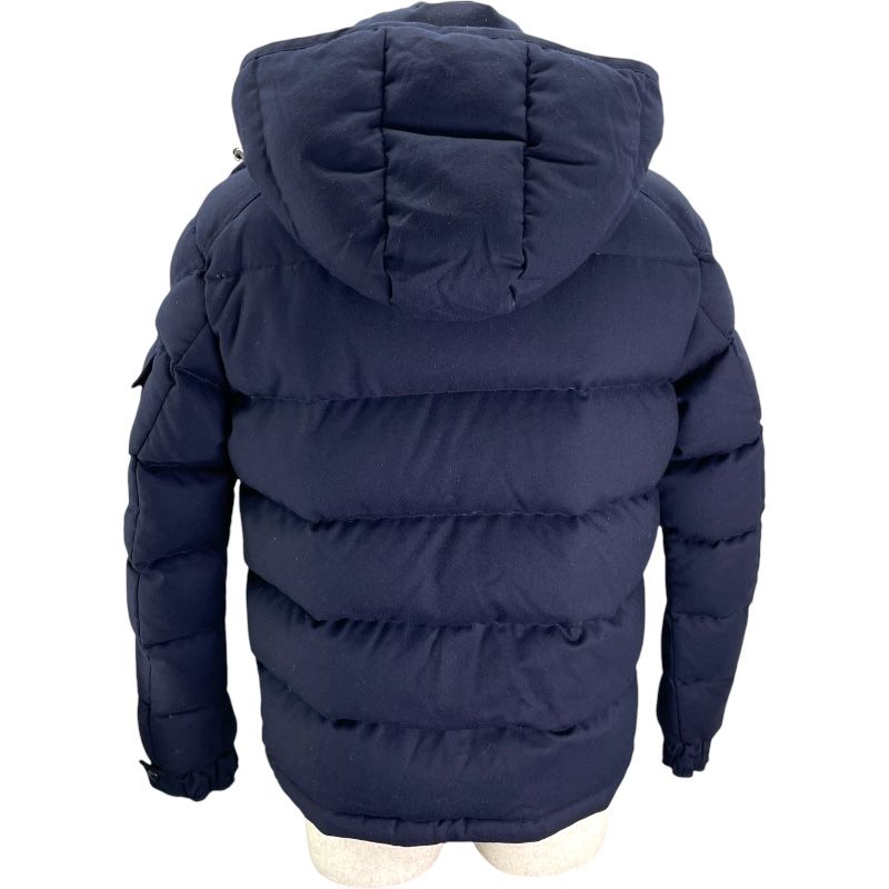 モンクレール MONCLER MONTGENEVRE ネイビー ウール メンズ ダウンジャケット