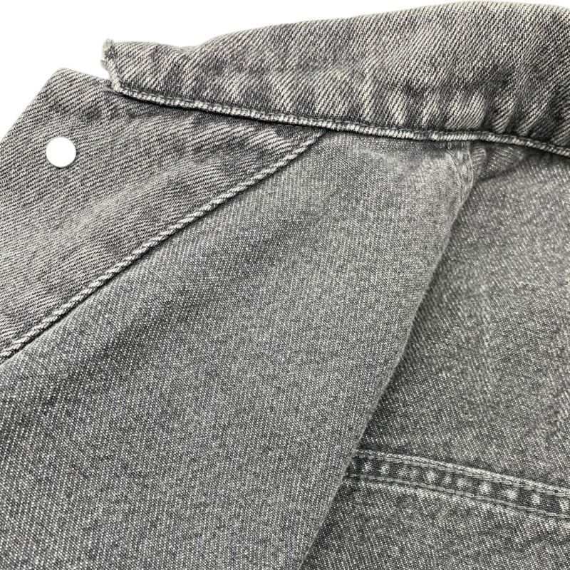 BALENCIAGA グレー デニムジャケット34 バレンシアガ BALENCIAGA バックロゴデニムジャケット 557351 グレー