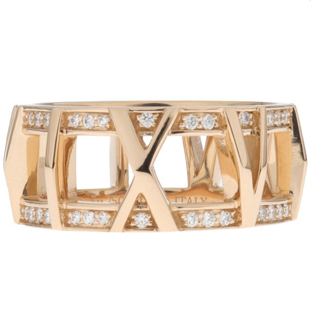 新品仕上げ済）ティファニー TIFFANY アトラス オープン ダイヤ リング