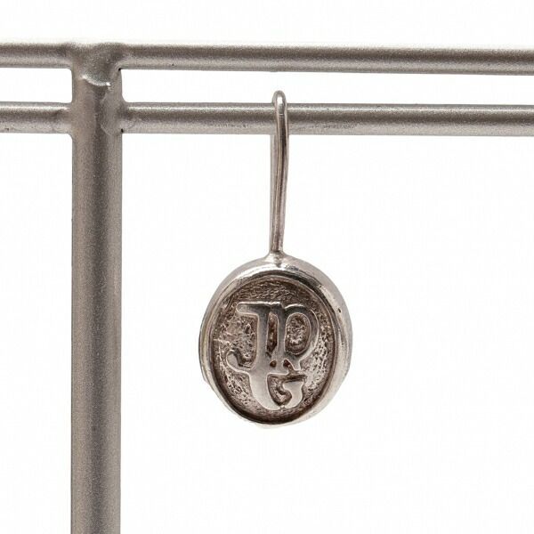 ジャンポールゴルチエJean Paul GAULTIER ロゴピアス シルバー