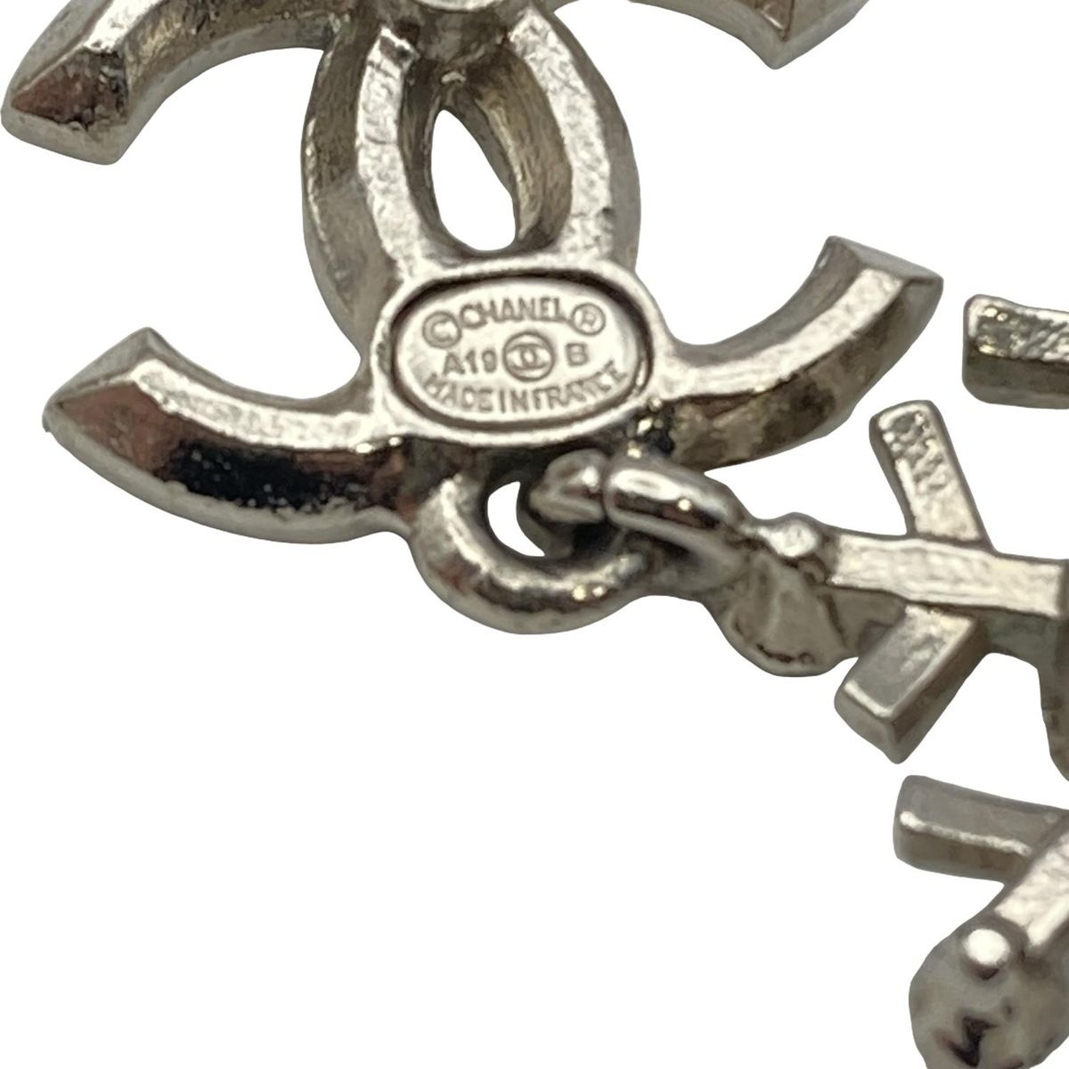  CHANEL シャネル ピアス ココマーク シルバー クリア 雪の結晶 ピアス(両耳用) アクセサリー