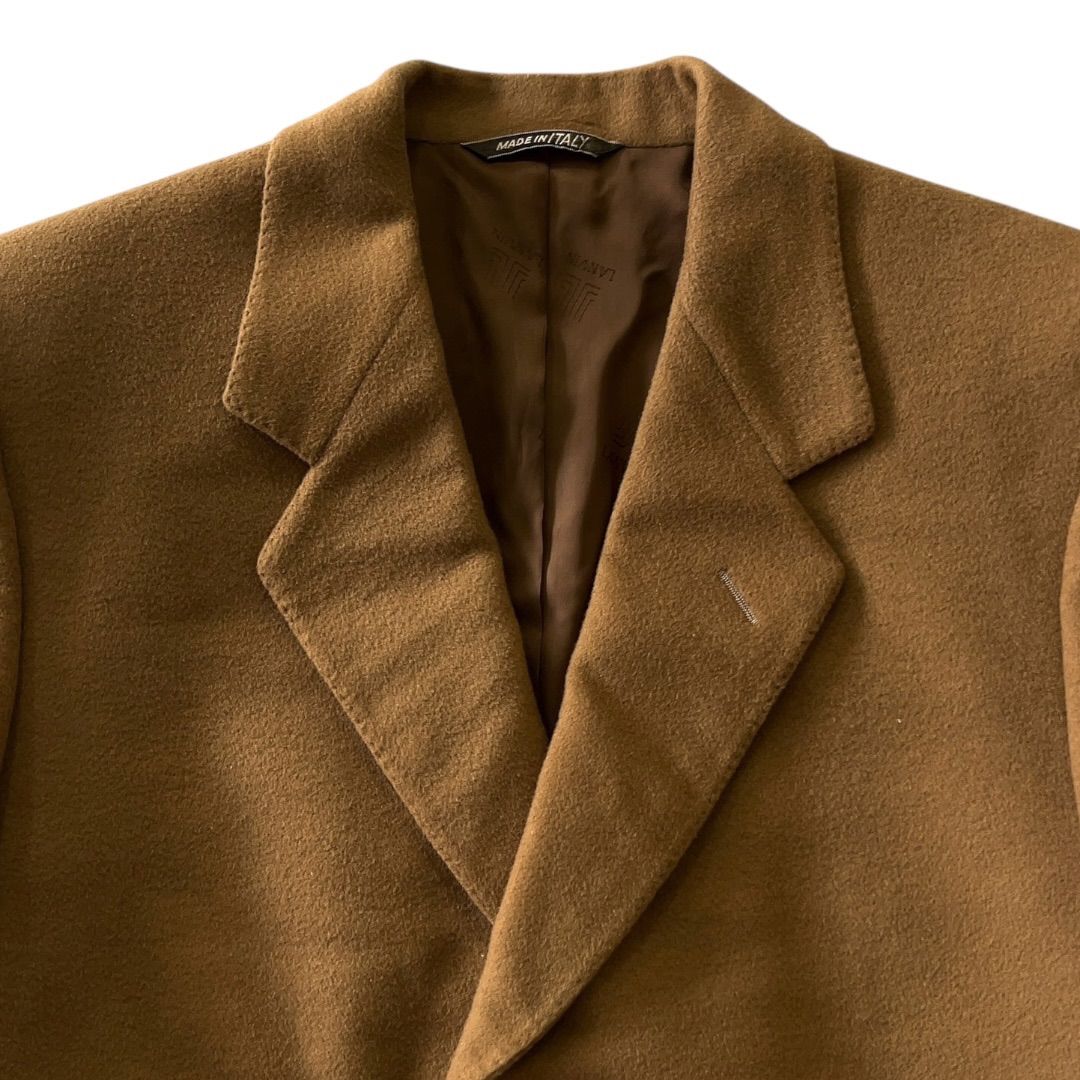 イタリア製 LANVIN ランバン カシミヤチェスターコート ロング 裏地