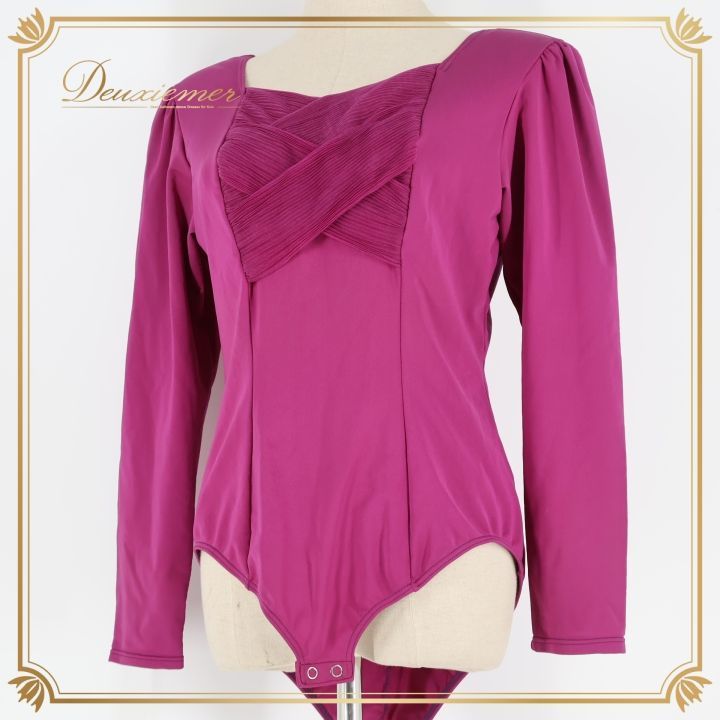 社交ダンス 衣装 レオタード パープル系 チャコット Chacott 紫