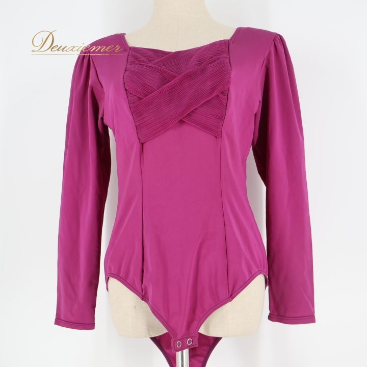 社交ダンス 衣装 レオタード パープル系 チャコット Chacott 紫