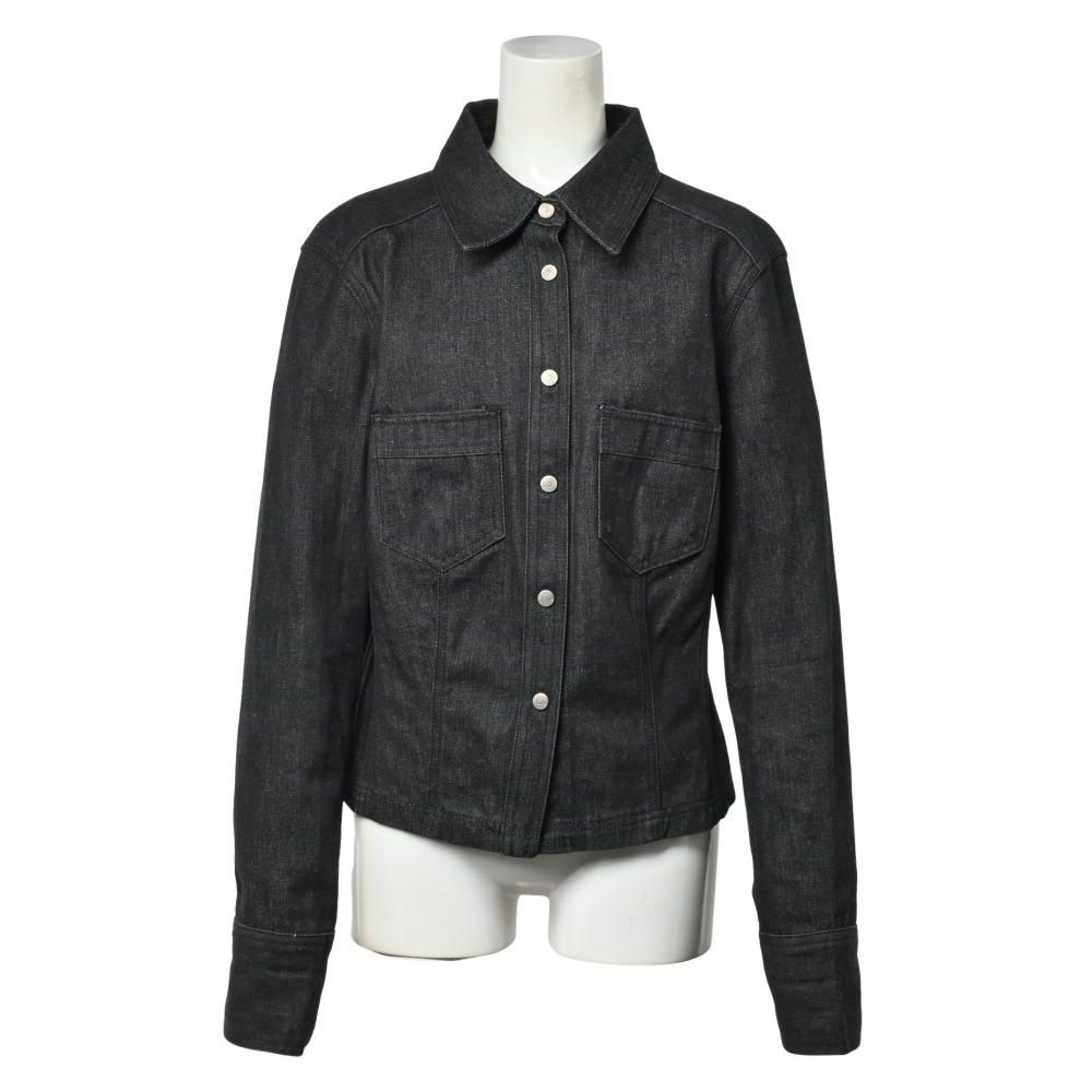 GUCCI ロゴ スナップボタン コットン デニム ジャケット