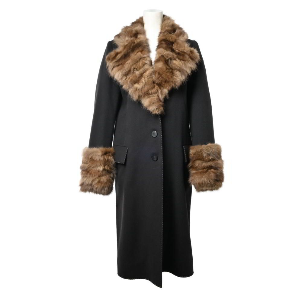 FENDI ロシアンセーブル カシミヤ ロングコート
