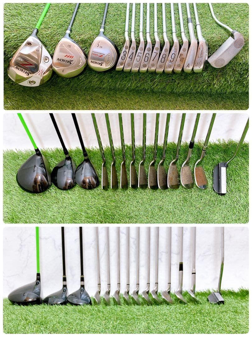 H8.スリクソン　初心者オススメ　ゴルフクラブ　メンズセット　右利き　14本 H8.スリクソン 初心者オススメ ゴルフクラブ メンズセット 右利き 14本