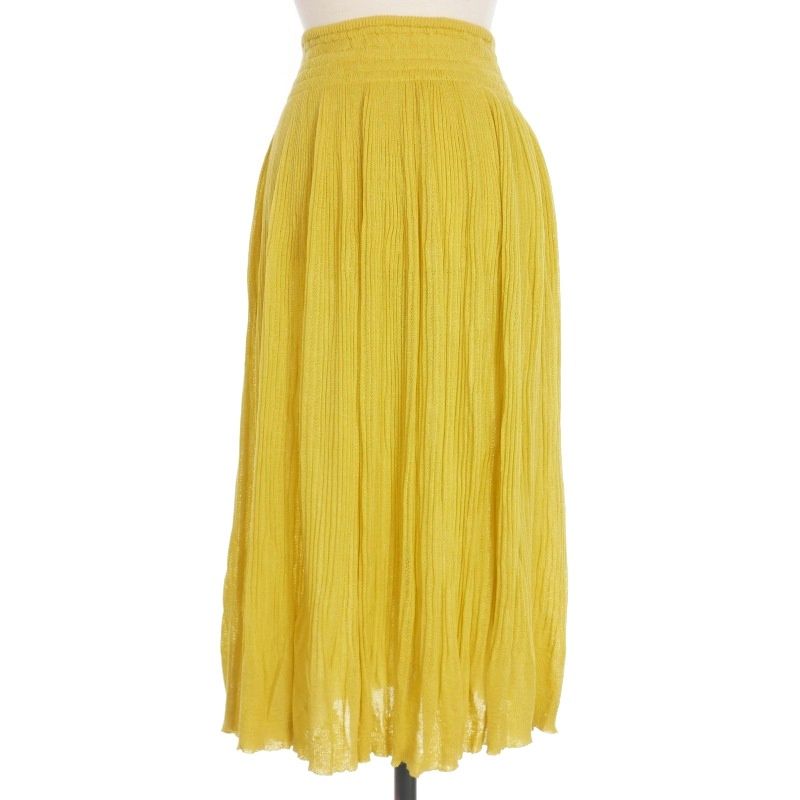 【中古】イッセイミヤケ ISSEY MIYAKE オールスタイル 70s ヴィンテージ ニットスカート イエロー ? D-HG 1904 イッセイミヤケ ISSEY MIYAKE オールスタイル 70s ヴィンテージ ニット