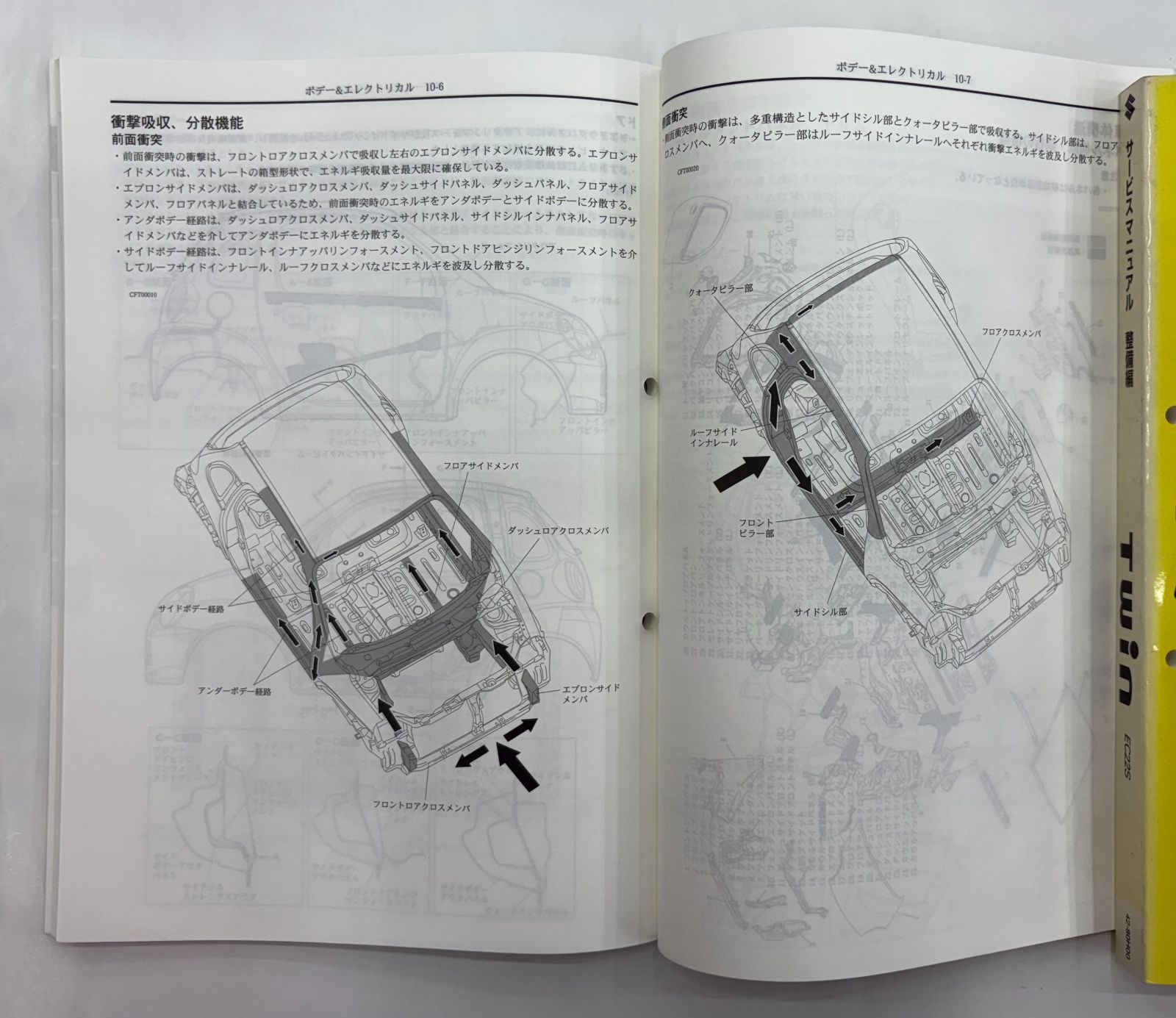 スズキ ツイン サービスマニュアル UA-EC22S 整備編＆概要編《販売