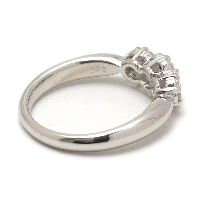 ダイヤモンドリング PT900 ダイヤ0.50ct 約5.5g 約10.5号 花 - メルカリ