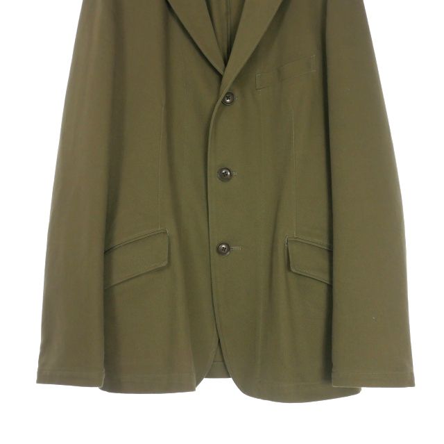 ヨウジヤマモト プールオムYohji Yamamoto POUR HOMME ウッドボタンチェックジャケット オレンジ緑M Yohji Yamamoto POUR HOMME | プールオム ヨウジヤマモト 2023-'24年