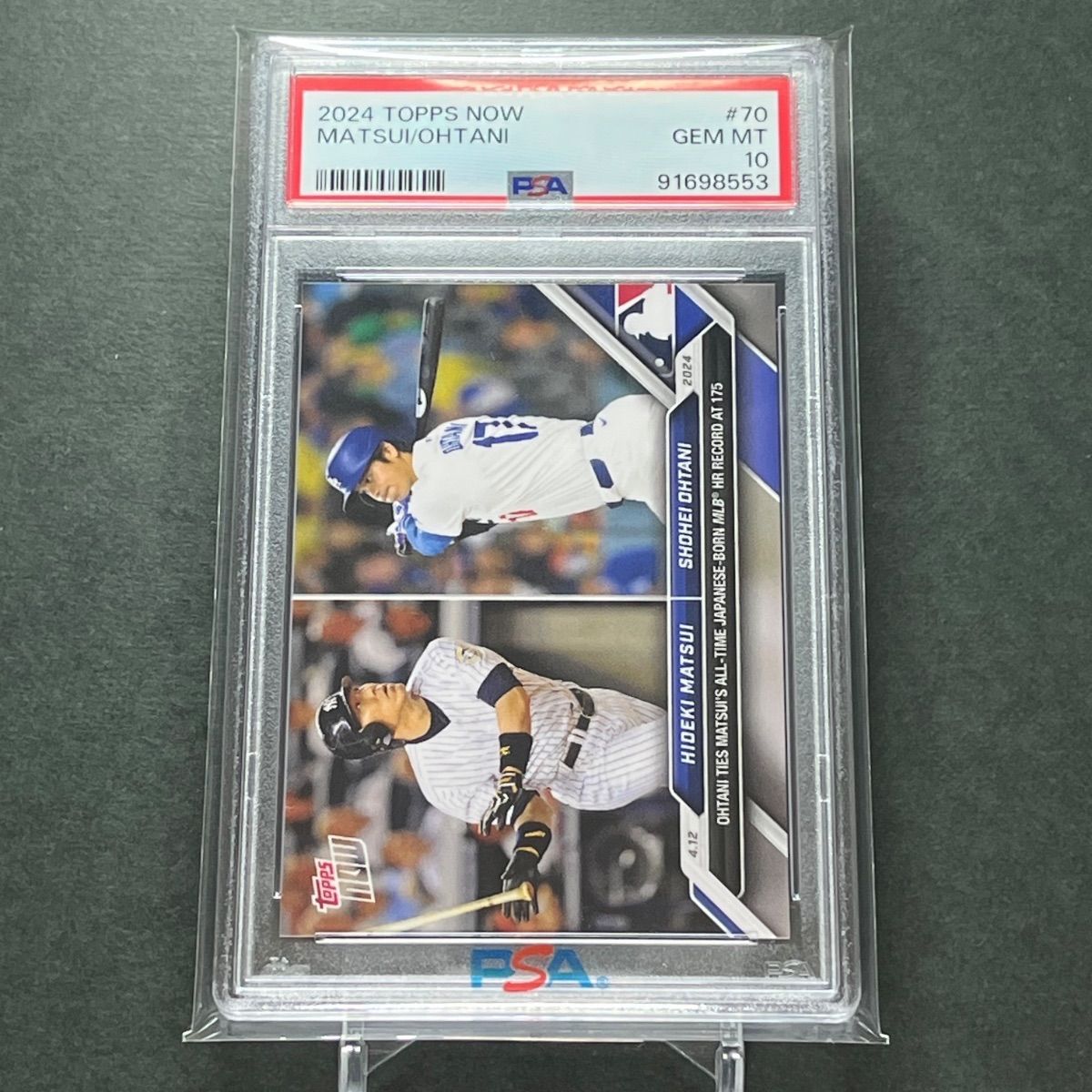 PSA10 Topps × Sports Illustrated 大谷翔平　70 70【PSA10】PSA専用袋入！大谷翔平MLB日本人最多HR記念 2024 Topps now