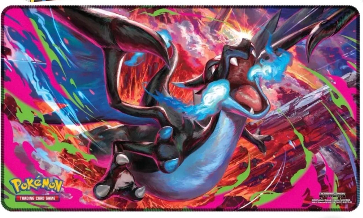 メガリザードンX プレイマット & スリーブ未開封UPC 2025 海外限定品 メガリザードンX プレイマット & スリーブ未開封UPC 2025 海外限定品