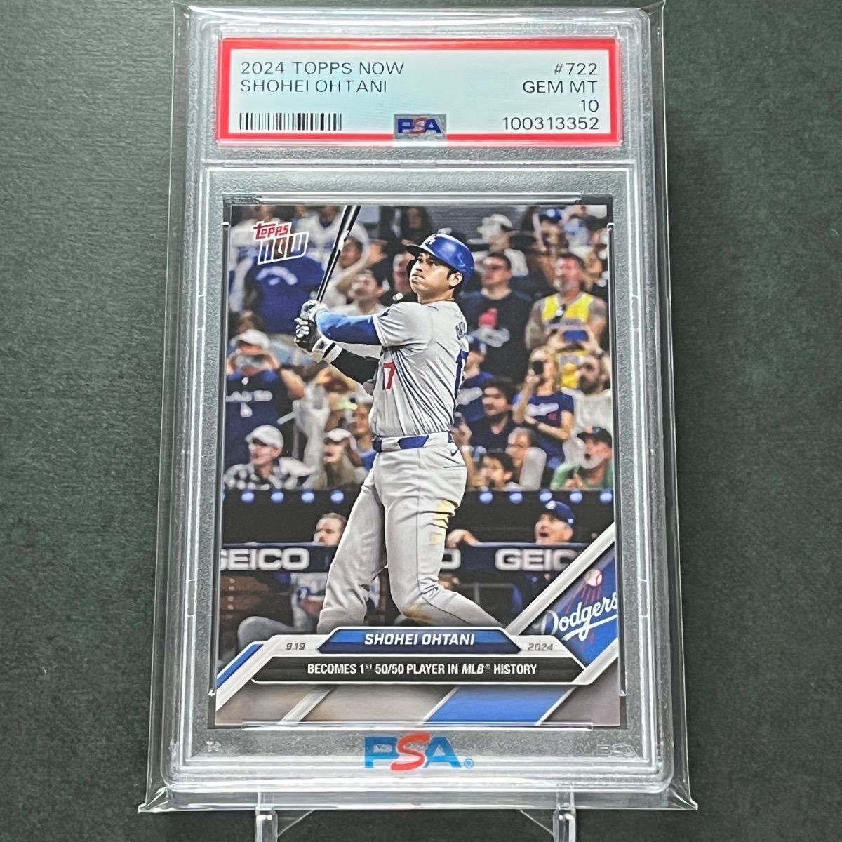 大谷翔平50/50 #98 通算50盗塁 PSA10 大谷翔平50/50 #98 通算50盗塁 PSA10 大谷翔平の「50－50」達成で