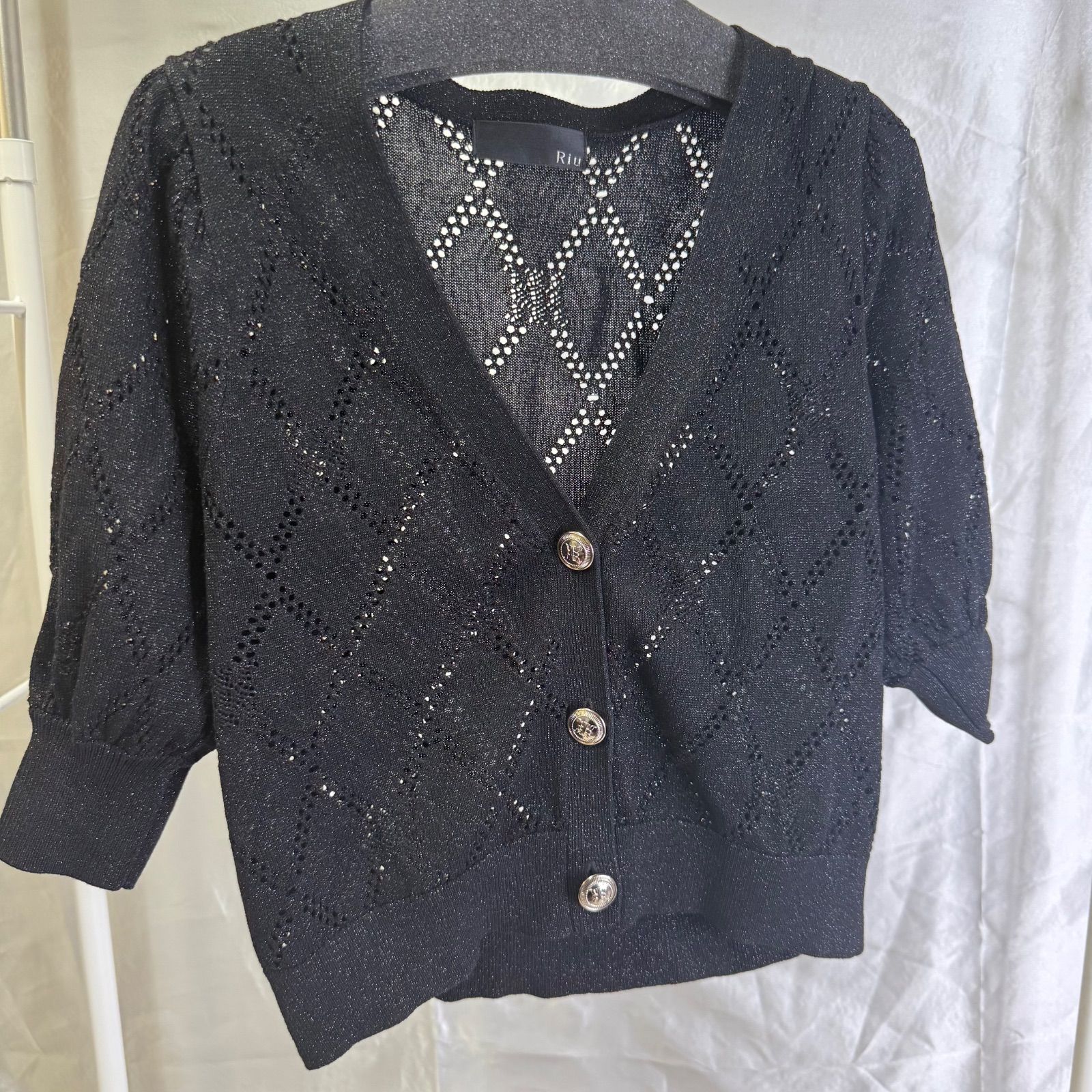 アンサンブル Crochet ensemble knit Riu 2024SS】 Riu Crochet ensemble knit アンサンブルニット - メルカリ