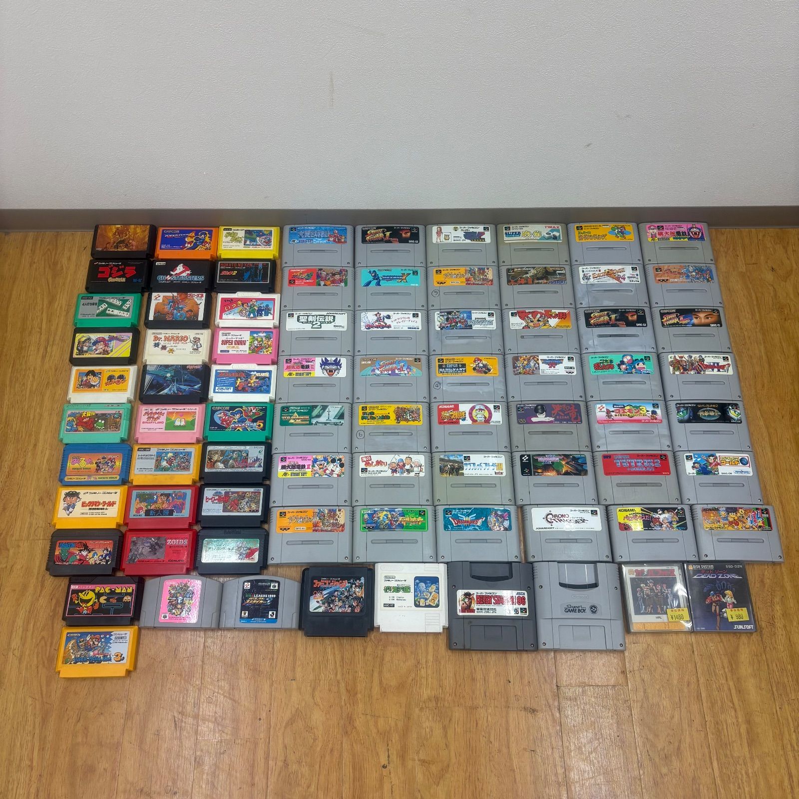 K 3942 ファミコン スーパーファミコン カセット約79点 スーパーゲームボーイ ディスクシステム 64