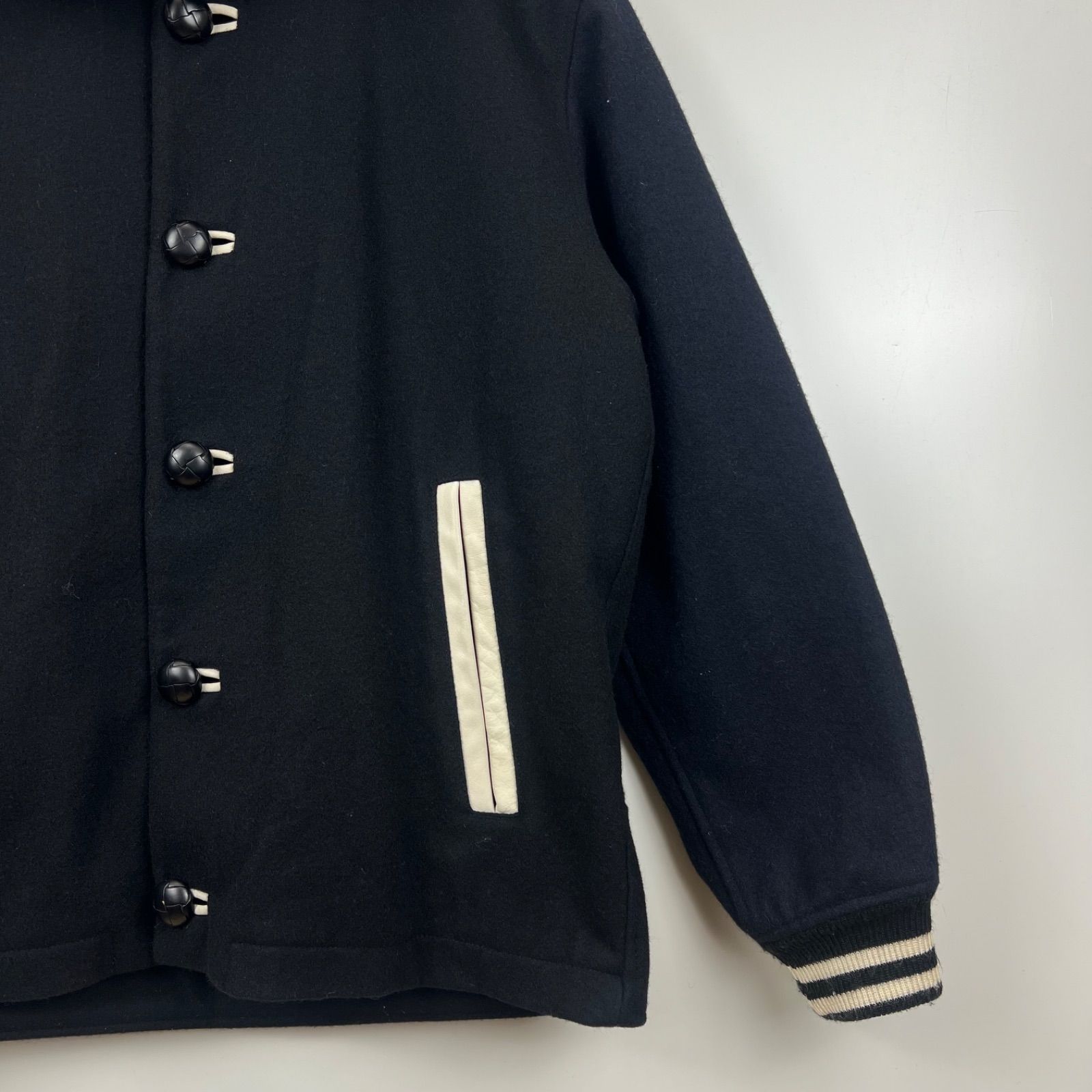 GILET 00s archive docking fur hoodie varsity jacket 2 ジレ