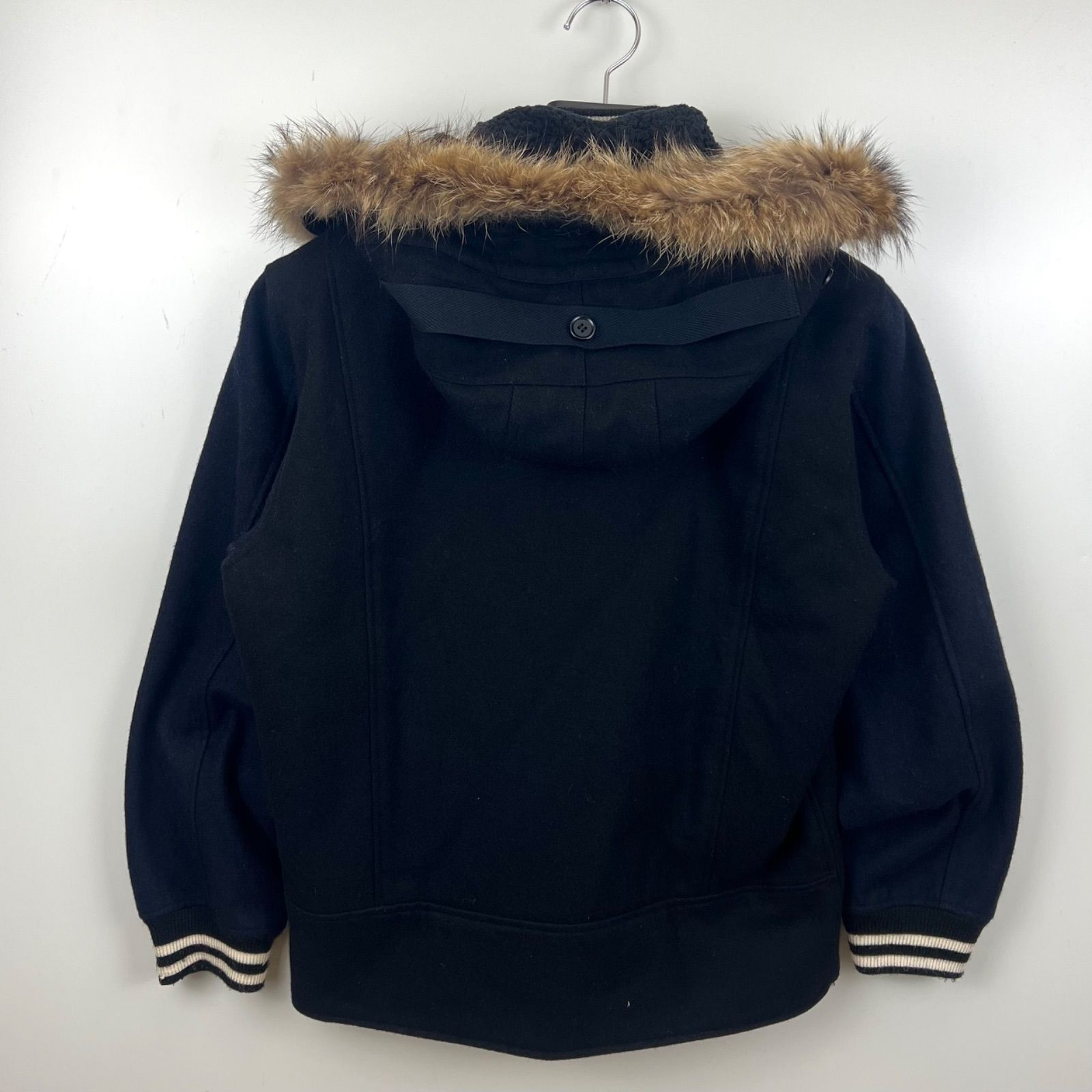 GILET 00s archive docking fur hoodie varsity jacket 2 ジレ