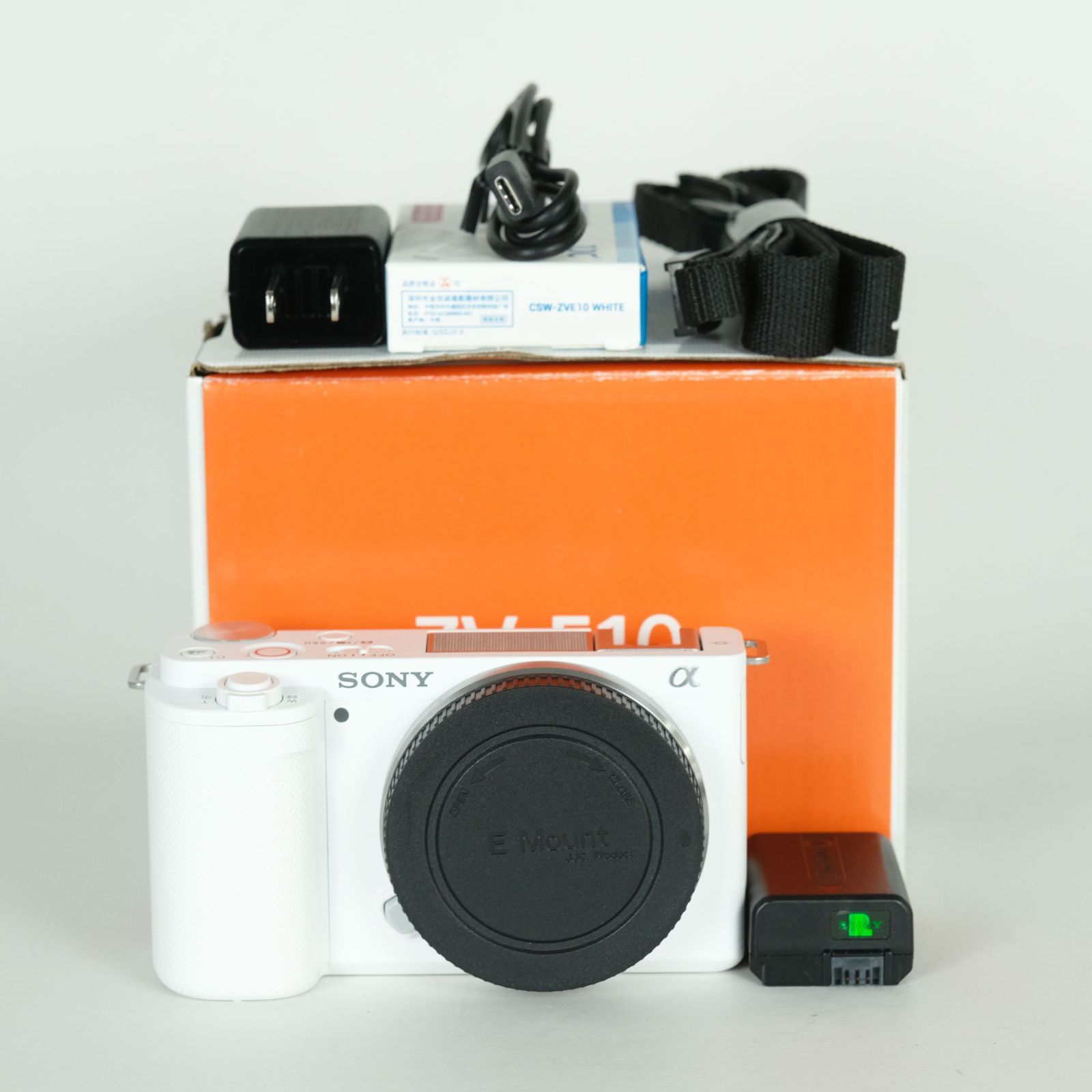 美品] SONY VLOGCAM ZV-E10 [ボディ ホワイト] | SONY Eマウント