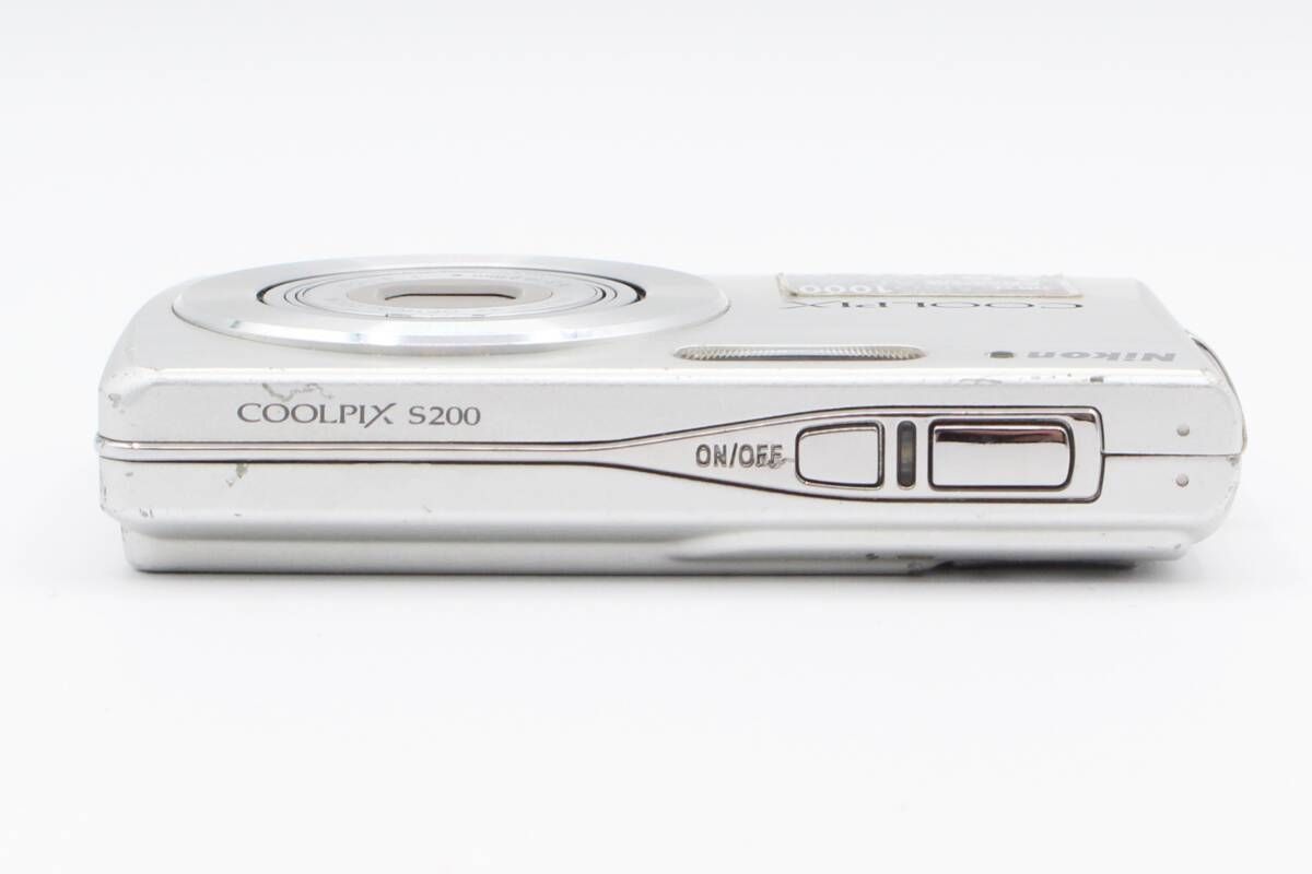 動作確認済 Nikon COOLPIX S200 デジタルカメラ ☆動作品☆Nikon ニコン COOLPIX S200 シルバー コンパクトデジタル