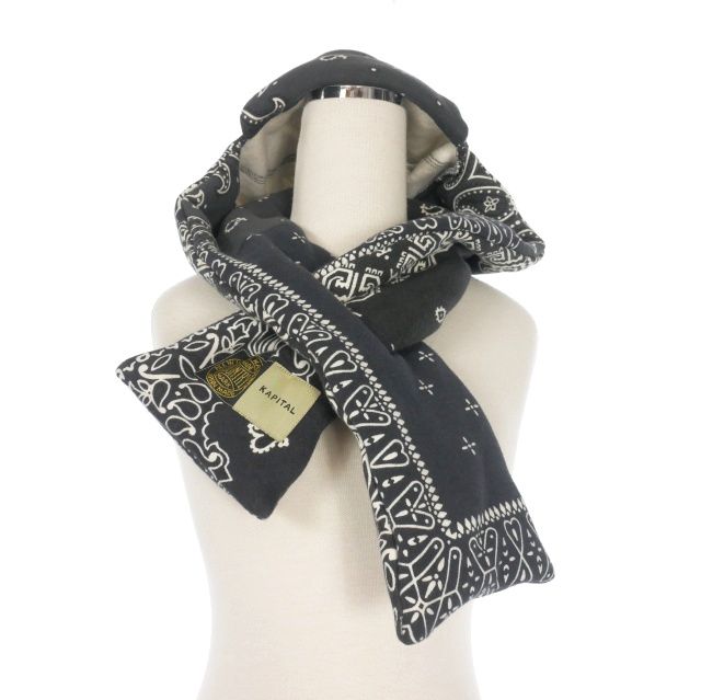 【中古】キャピタル kapital SWT Knit Bandana Kesa Cap バンダナ フライトキャップ 帽子 F ネイビー 紺 EK-1525 キャピタル kapital SWT Knit Bandana Kesa Cap バンダナ フライト