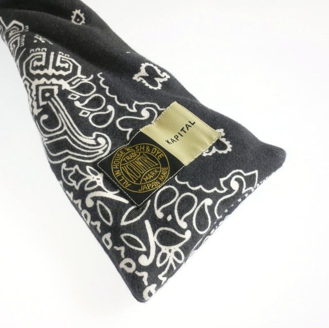 【中古】キャピタル kapital SWT Knit Bandana Kesa Cap バンダナ フライトキャップ 帽子 F ネイビー 紺 EK-1525 キャピタル kapital SWT Knit Bandana Kesa Cap バンダナ フライト