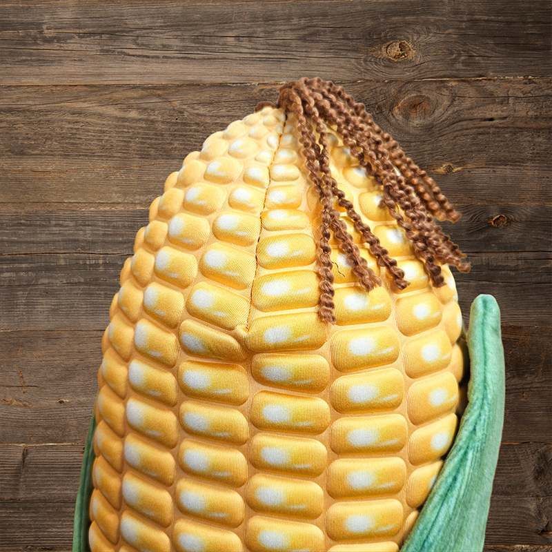 とうもろこし クッション 抱きまくら コーン型 BIGクッション 焼き