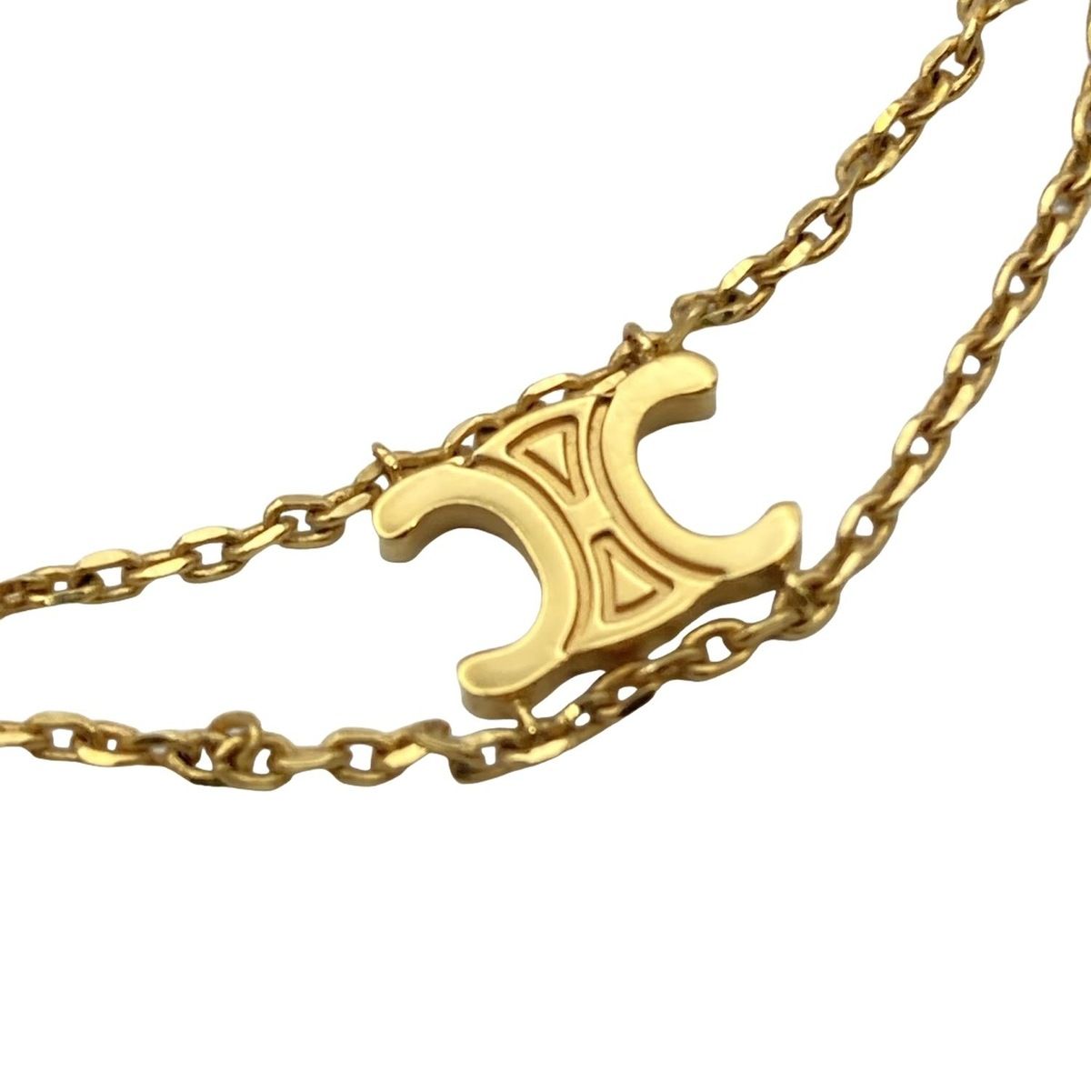 CELINE(セリーヌ) ブレスレット美品 トリオンフサスペンダー ゴールド