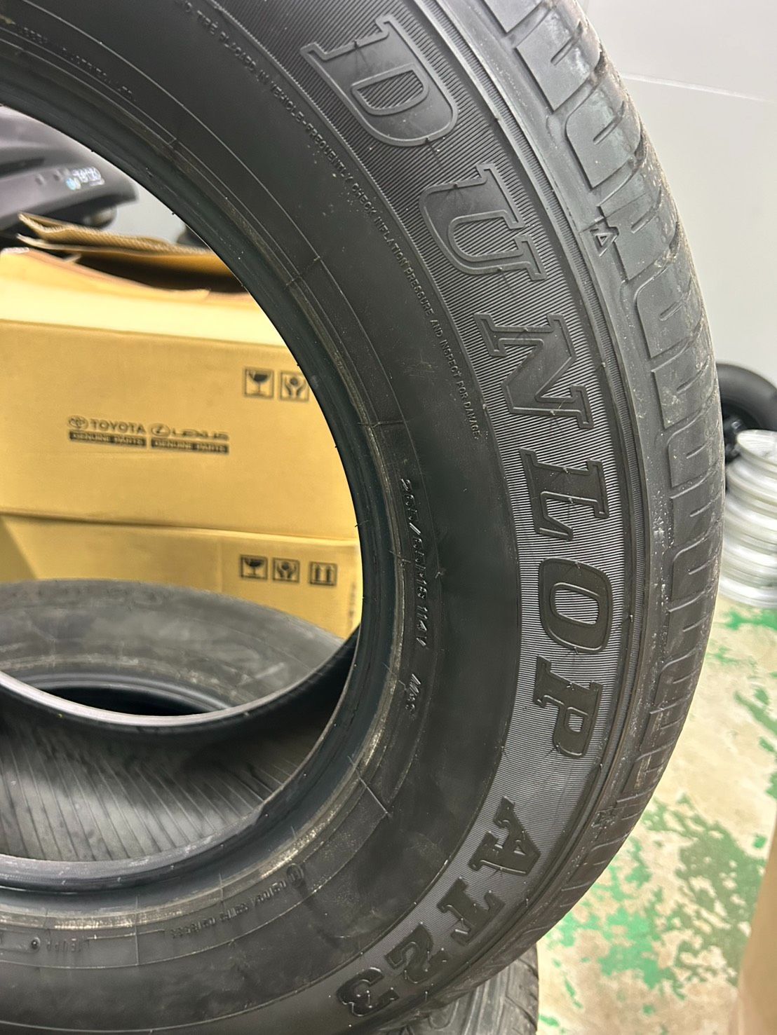 製 DUNLOP AT 23 265 65 R 18 114 V M S タイヤ 4本 プラド ランクル